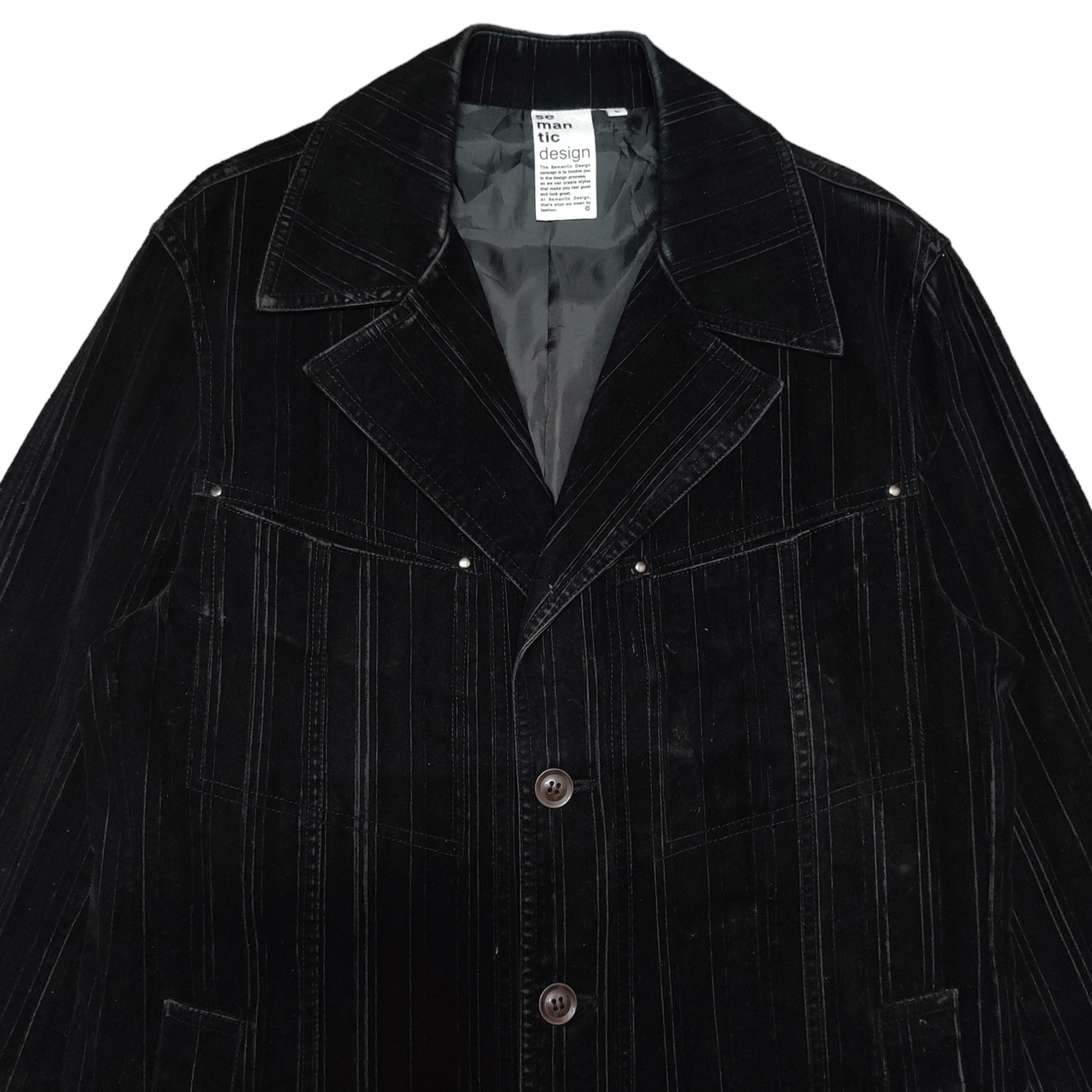 semanticdesign Semantic Design Single Breasted Velvet Lined Jacket Size US L / EU 52-54 / 3 - 2 Thumbnail