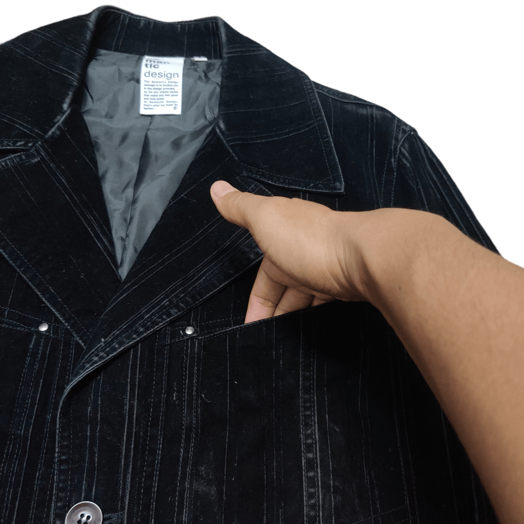 semanticdesign Semantic Design Single Breasted Velvet Lined Jacket Size US L / EU 52-54 / 3 - 5 Thumbnail