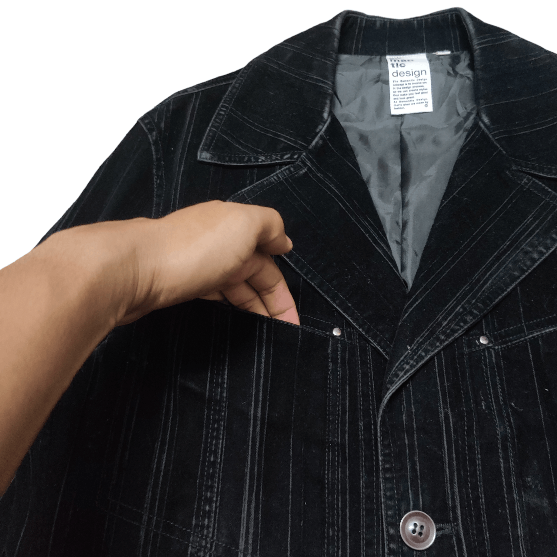 semanticdesign Semantic Design Single Breasted Velvet Lined Jacket Size US L / EU 52-54 / 3 - 6 Thumbnail