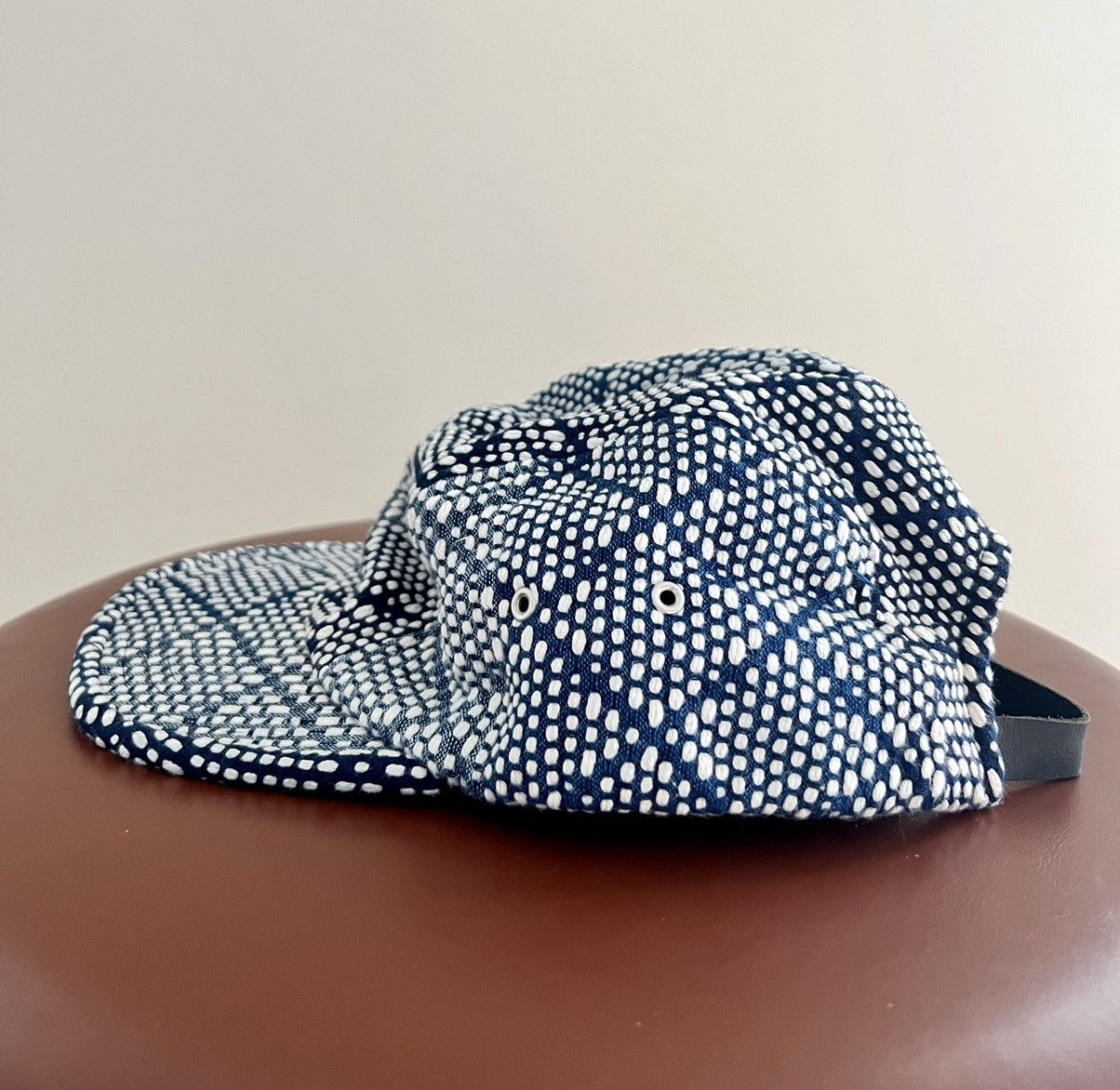 KUON 5 Panel Sashiko Hat Size ONE SIZE - 10 Thumbnail