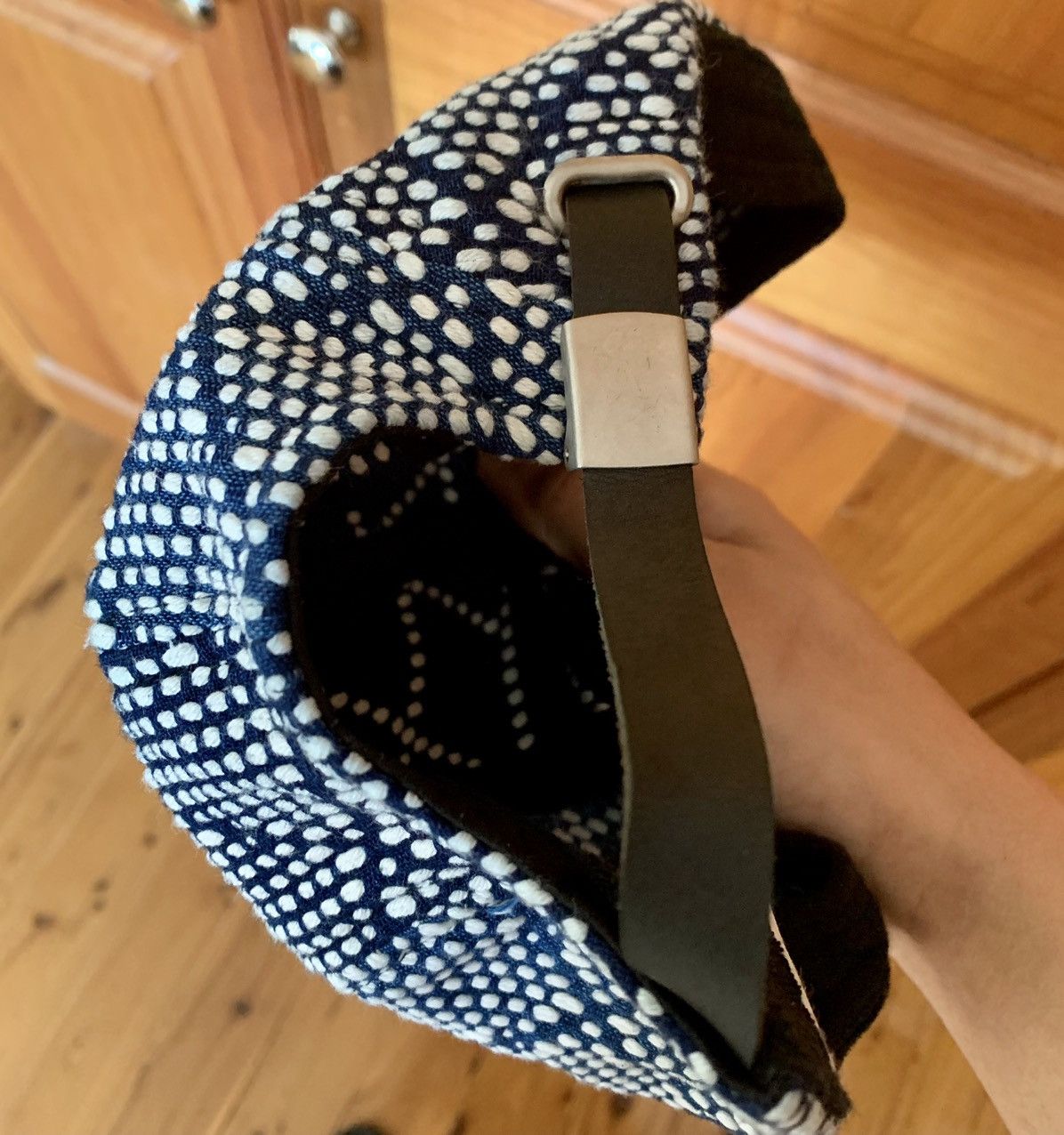 KUON 5 Panel Sashiko Hat Size ONE SIZE - 6 Thumbnail