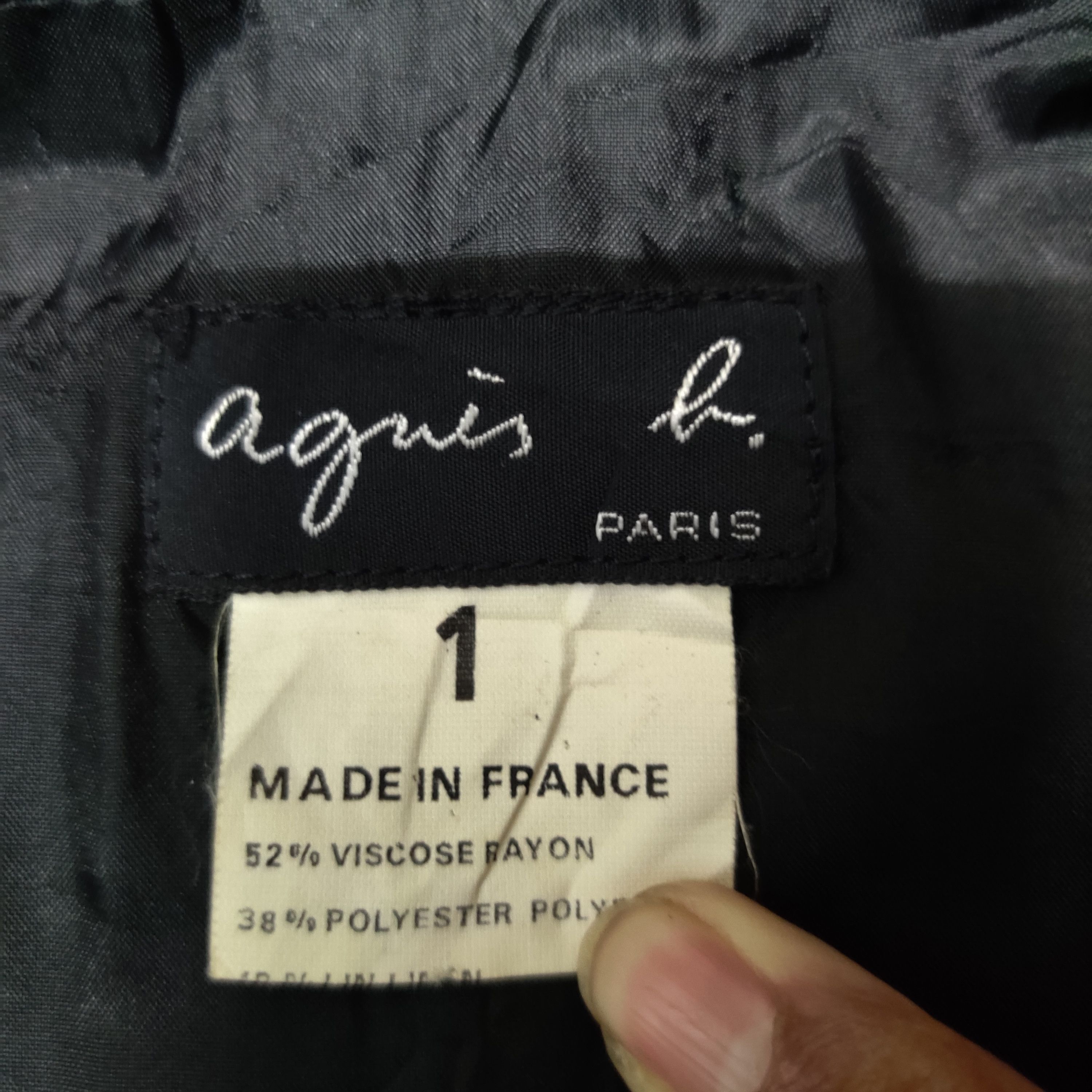 agnes b. Vintage Agnes B. Zipper Pocket Double Breasted Coat Jacket Size S / US 4 / IT 40 - 8 Thumbnail
