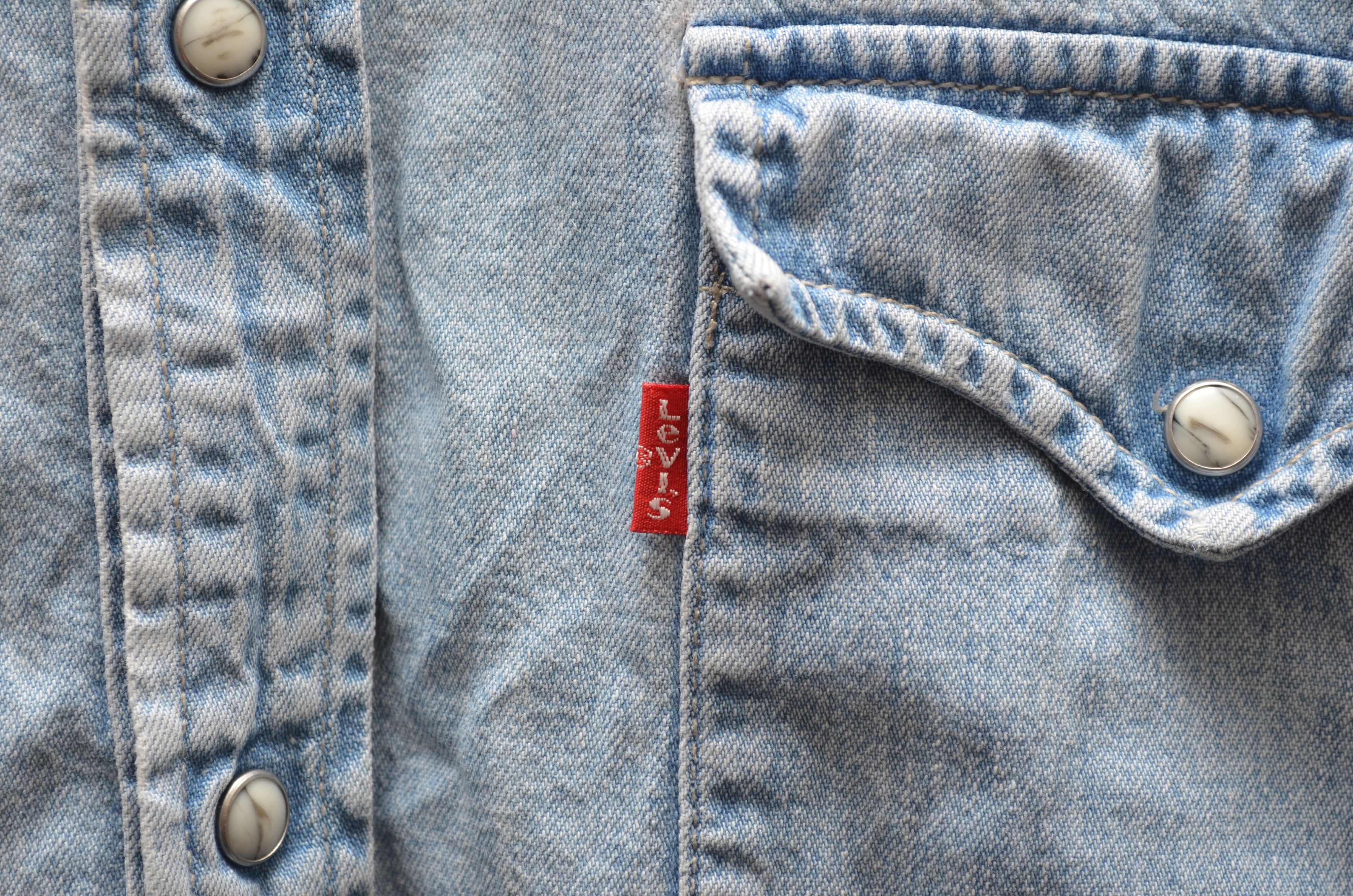 Levi's × Levi's Vintage Clothing × Vintage Levis Vintage Denim Western Blue Shirt Size L Rare Size US L / EU 52-54 / 3 - 4 Thumbnail