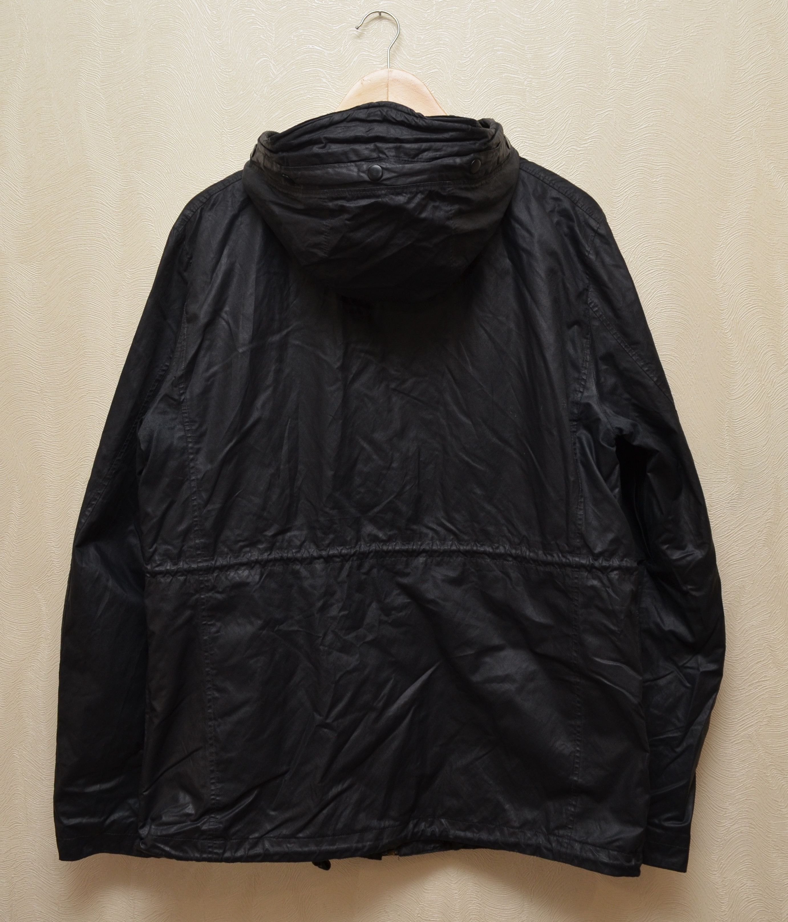 Allsaints × Vintage Allsaints Birdik Wax Coated Hooded Jacket Black sz L Size US L / EU 52-54 / 3 - 8 Thumbnail