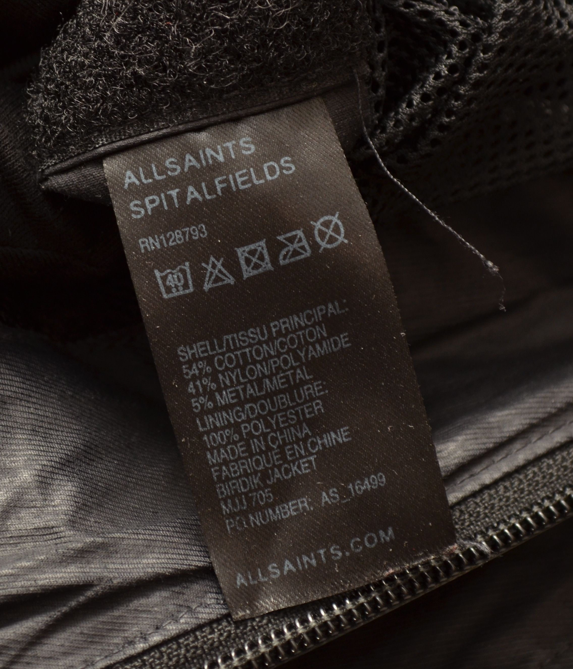 Allsaints × Vintage Allsaints Birdik Wax Coated Hooded Jacket Black sz L Size US L / EU 52-54 / 3 - 12 Thumbnail