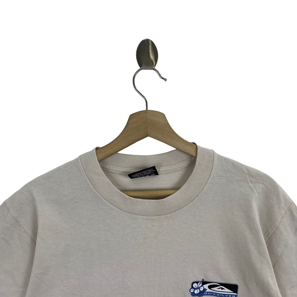 Quicksilver Vintage 90s QUIKSILVER HONOLULU HAWAII Surf Print Beige Size US S / EU 44-46 / 1 - 4 Thumbnail