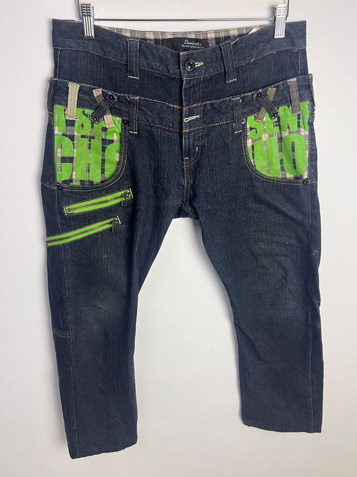 Japanese Brand × Vintage Vintage Double Waist Design by Dominate Handcrafted Size US 34 / EU 50 - 9 Thumbnail