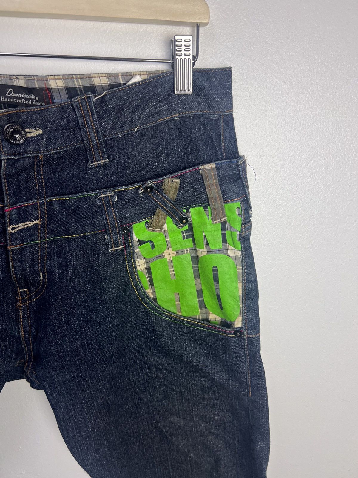 Japanese Brand × Vintage Vintage Double Waist Design by Dominate Handcrafted Size US 34 / EU 50 - 7 Thumbnail