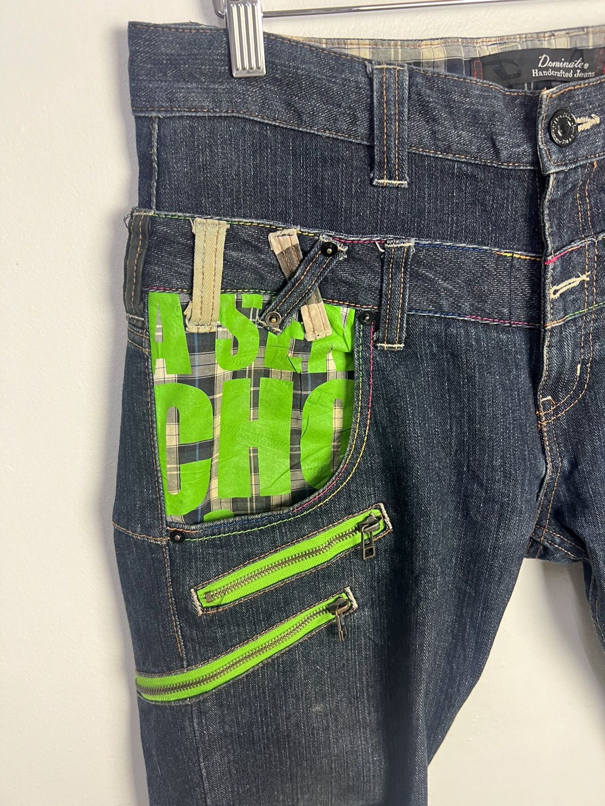 Japanese Brand × Vintage Vintage Double Waist Design by Dominate Handcrafted Size US 34 / EU 50 - 6 Thumbnail