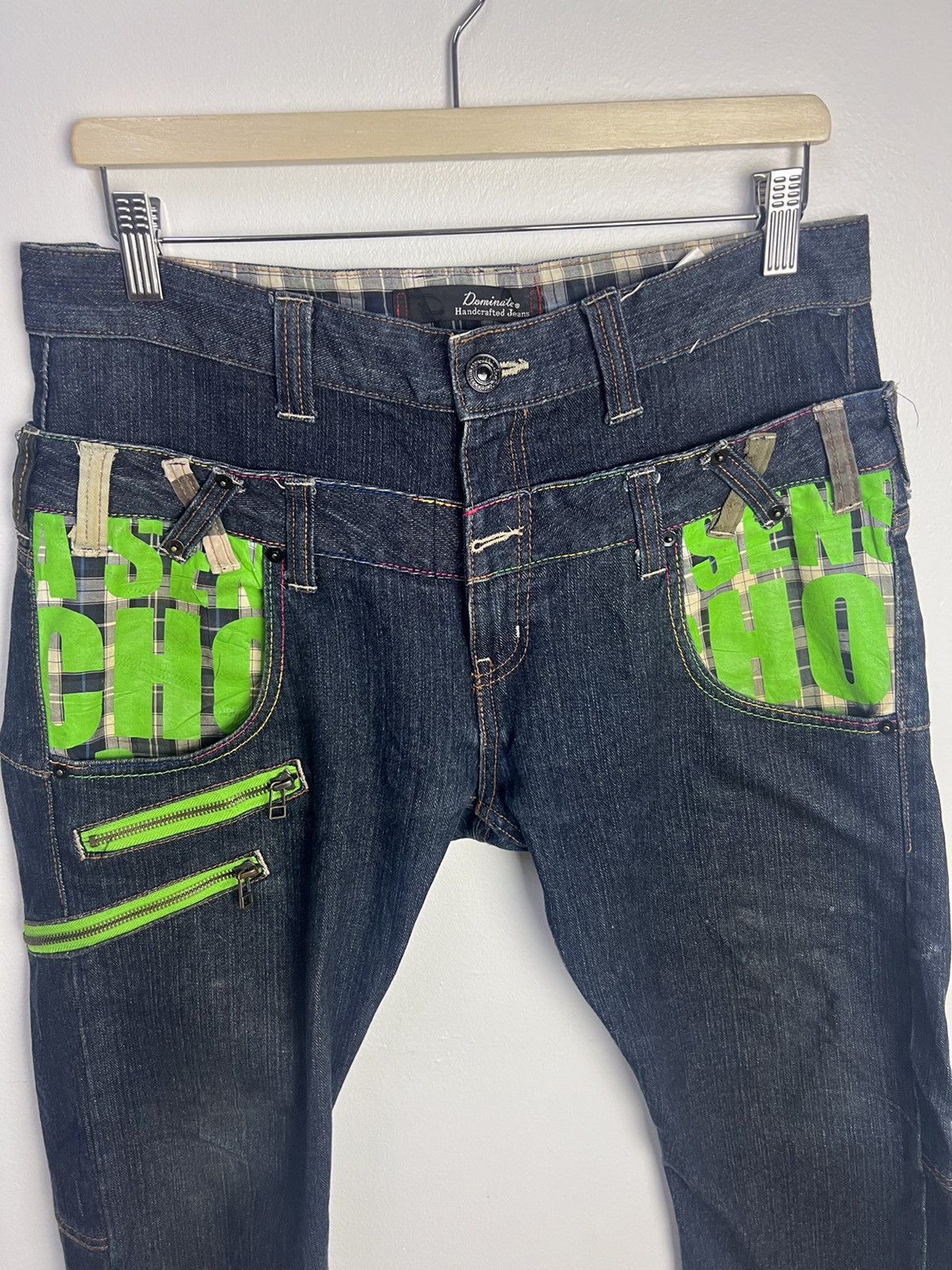 Japanese Brand × Vintage Vintage Double Waist Design by Dominate Handcrafted Size US 34 / EU 50 - 2 Thumbnail