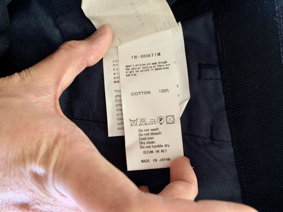Sacai Garment Dyed Pleated Pants Size US 32 / EU 48 - 11 Thumbnail