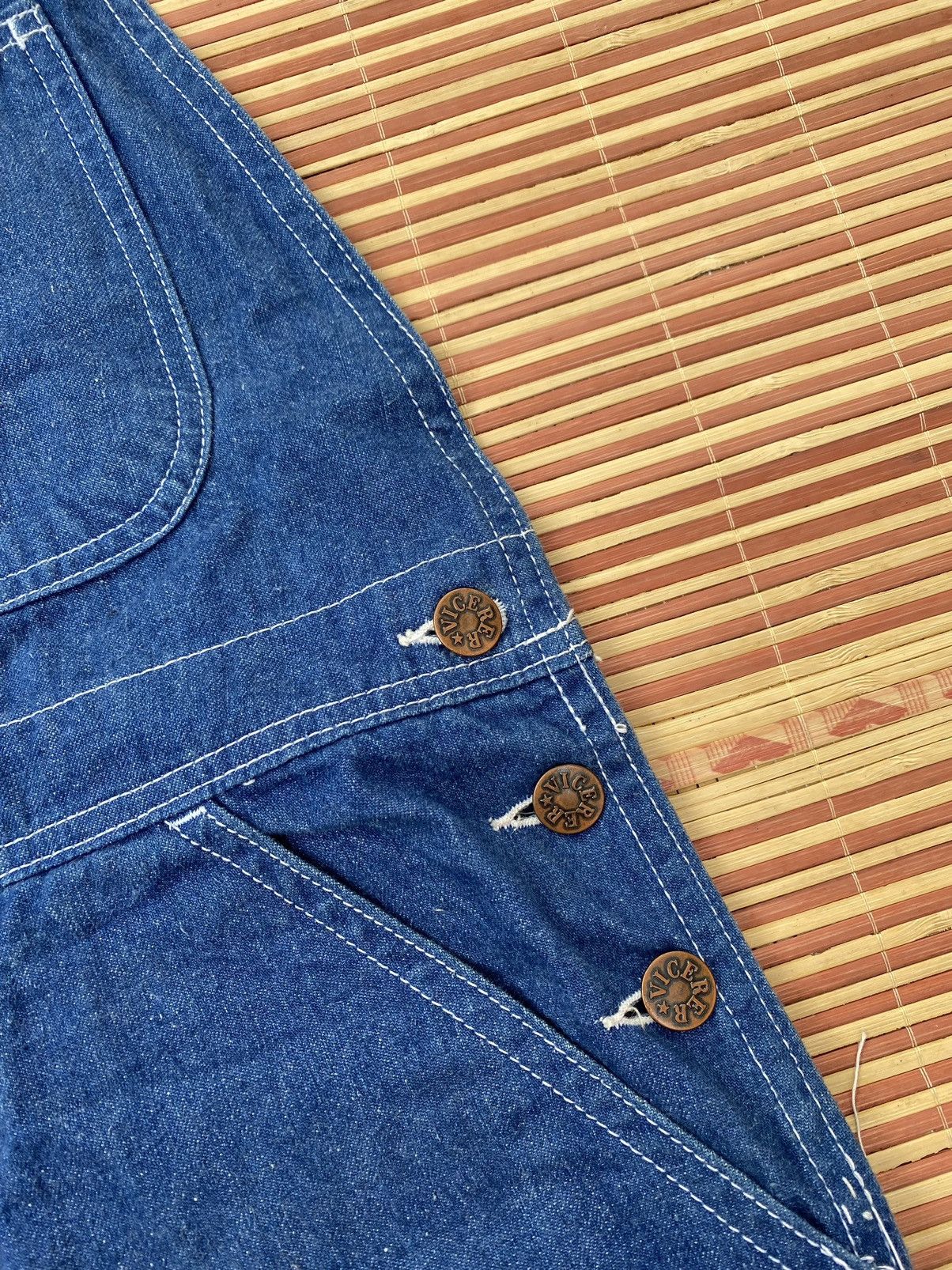 Vintage Vintage Vicerer Denim Overalls Size US 29 - 6 Thumbnail