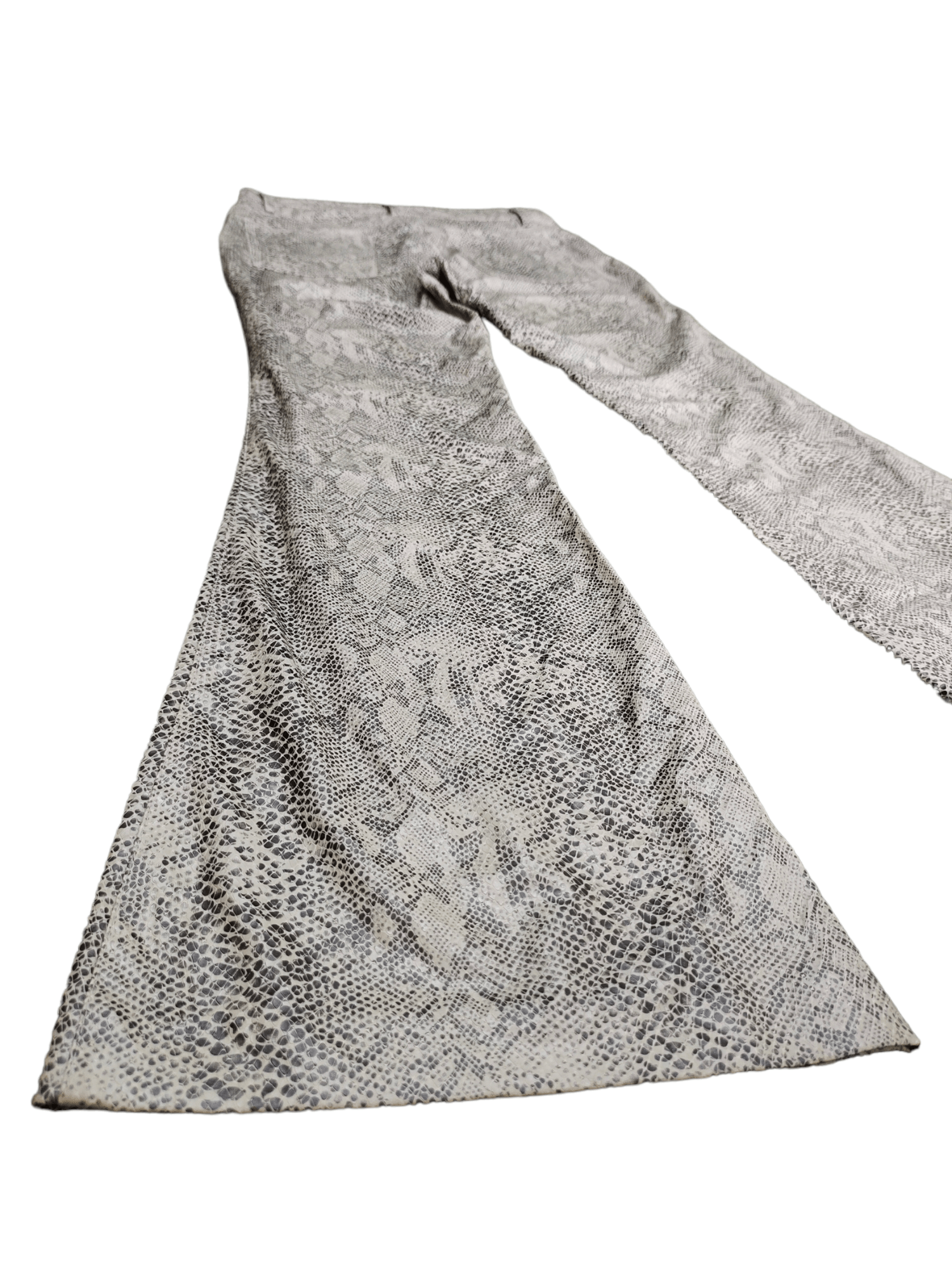 If Six Was Nine Super Flare Pants Python Design Boot Cut y2k Streetwear Size US 27 - 13 Thumbnail