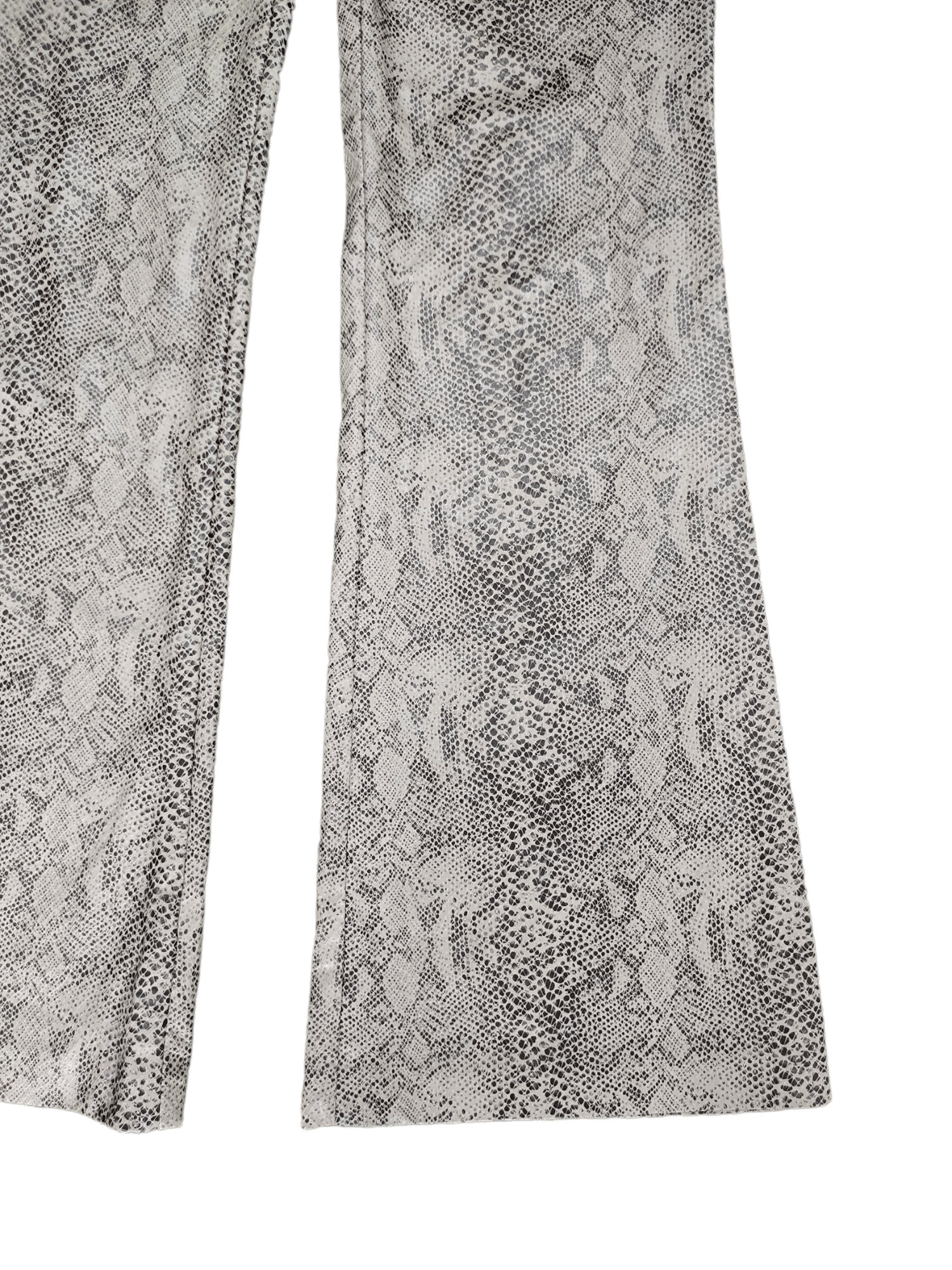 If Six Was Nine Super Flare Pants Python Design Boot Cut y2k Streetwear Size US 27 - 4 Thumbnail