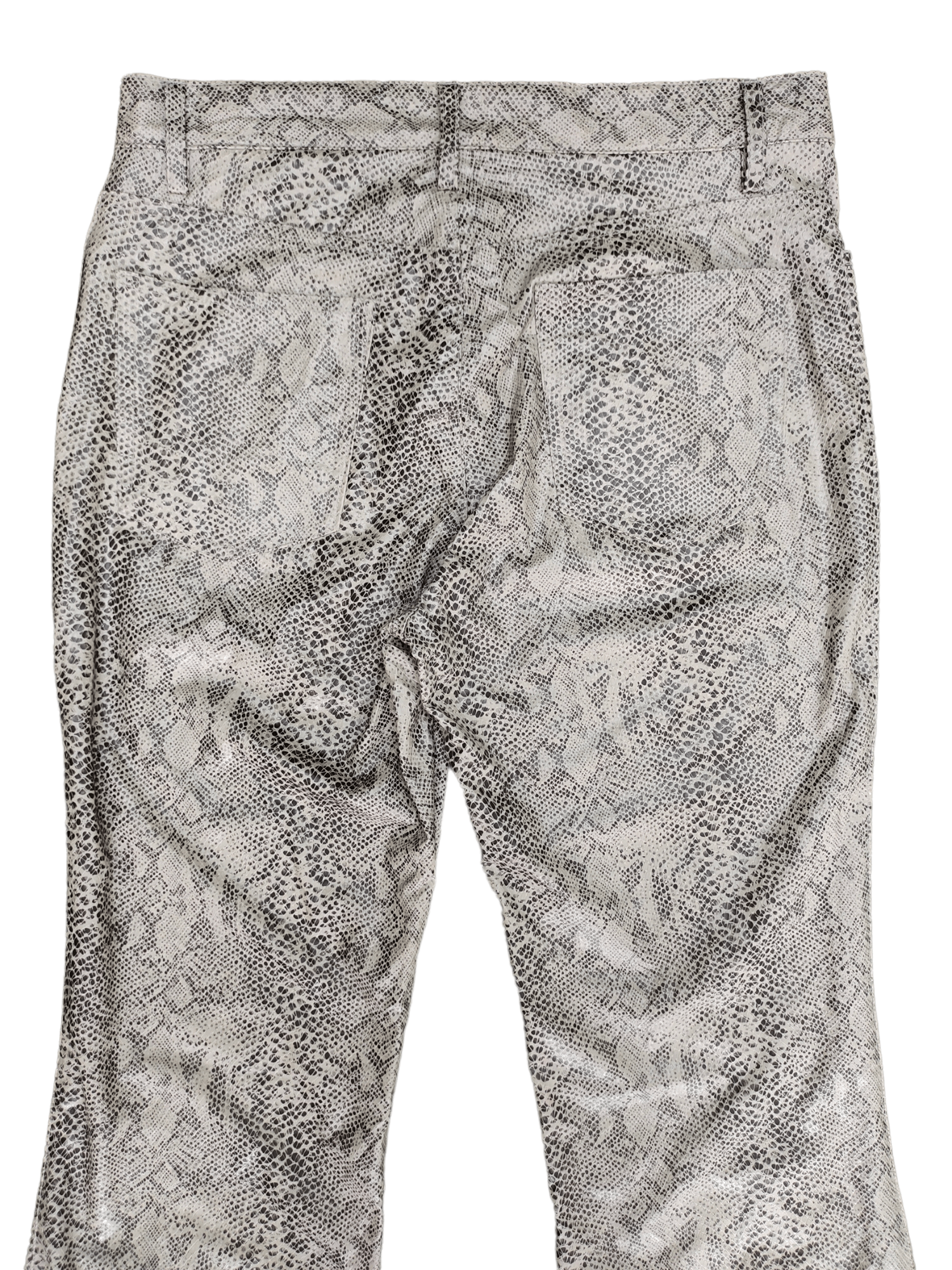 If Six Was Nine Super Flare Pants Python Design Boot Cut y2k Streetwear Size US 27 - 9 Thumbnail