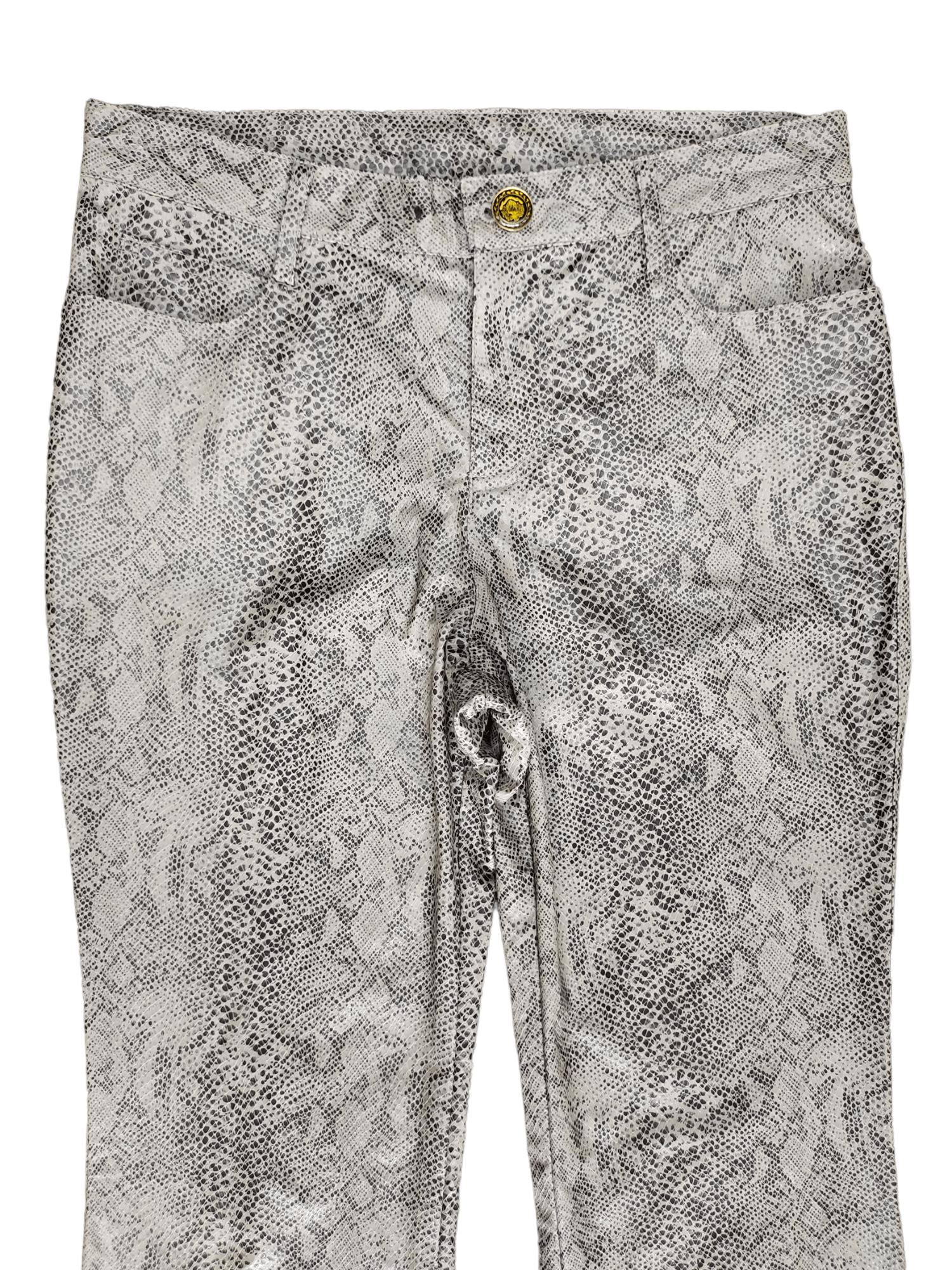 If Six Was Nine Super Flare Pants Python Design Boot Cut y2k Streetwear Size US 27 - 2 Thumbnail