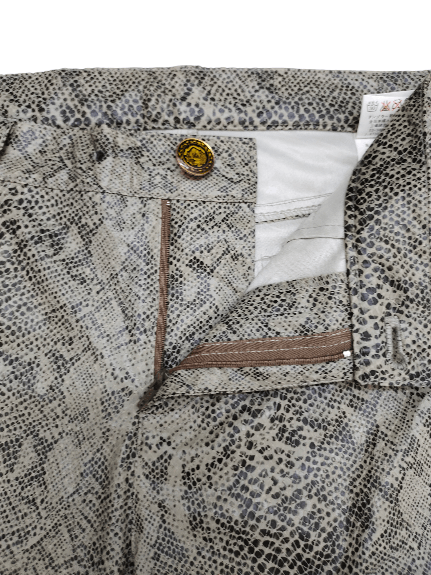 If Six Was Nine Super Flare Pants Python Design Boot Cut y2k Streetwear Size US 27 - 17 Thumbnail