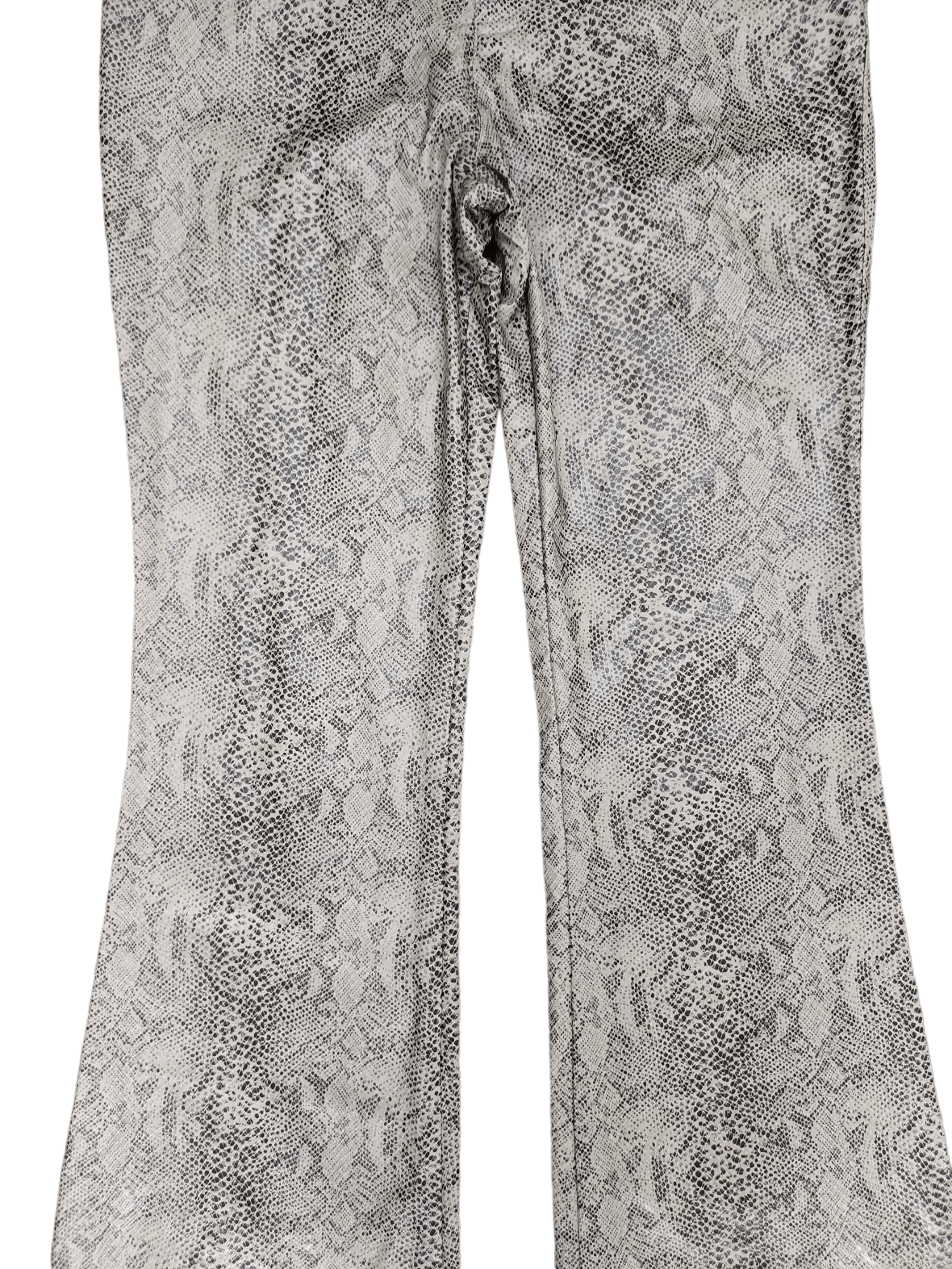 If Six Was Nine Super Flare Pants Python Design Boot Cut y2k Streetwear Size US 27 - 3 Thumbnail