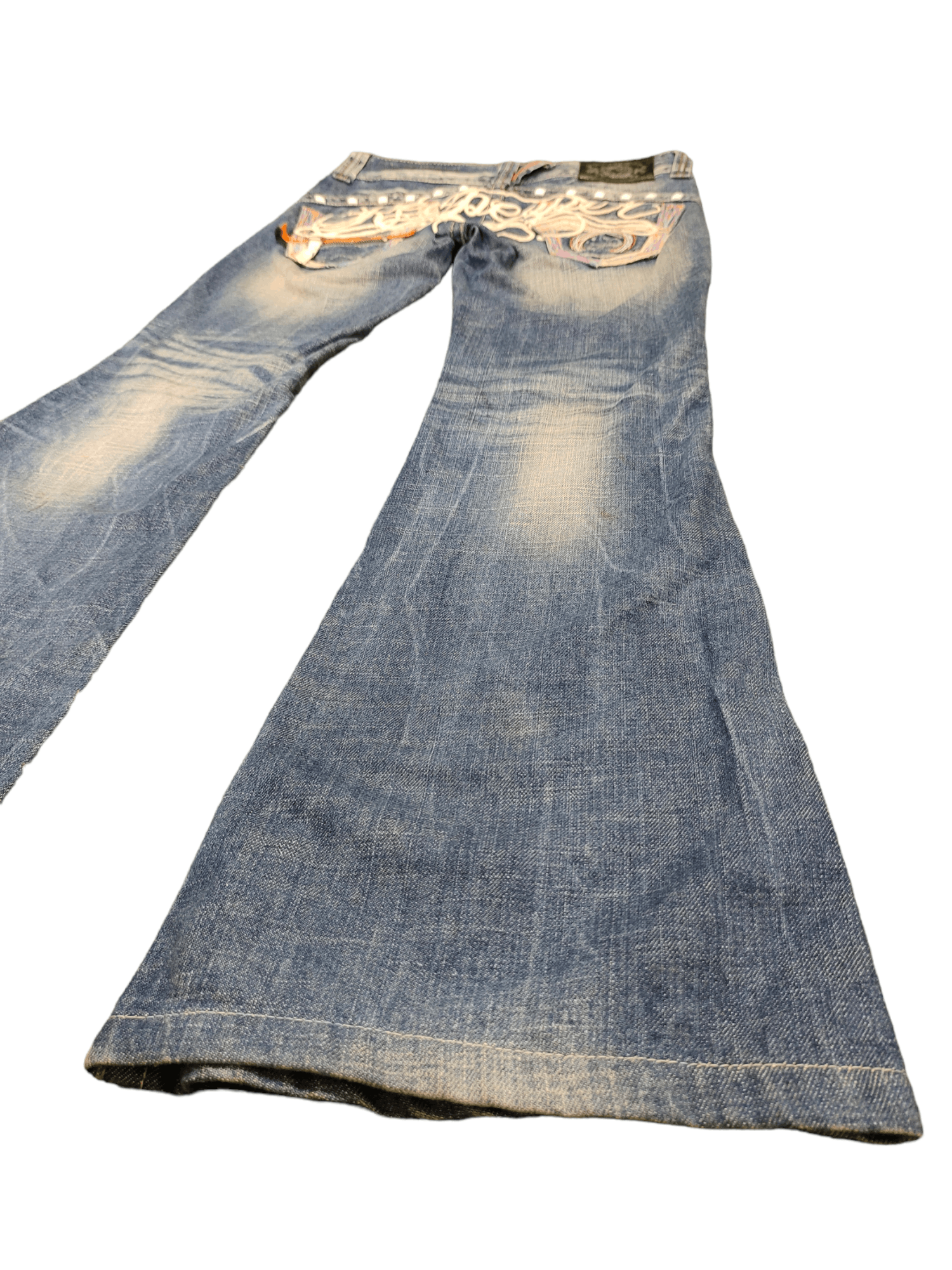 Obelisk Flare Jeans Red Pepper Boot Cut Jeans y2k Low Rise Size US 28 / EU 44 - 9 Thumbnail