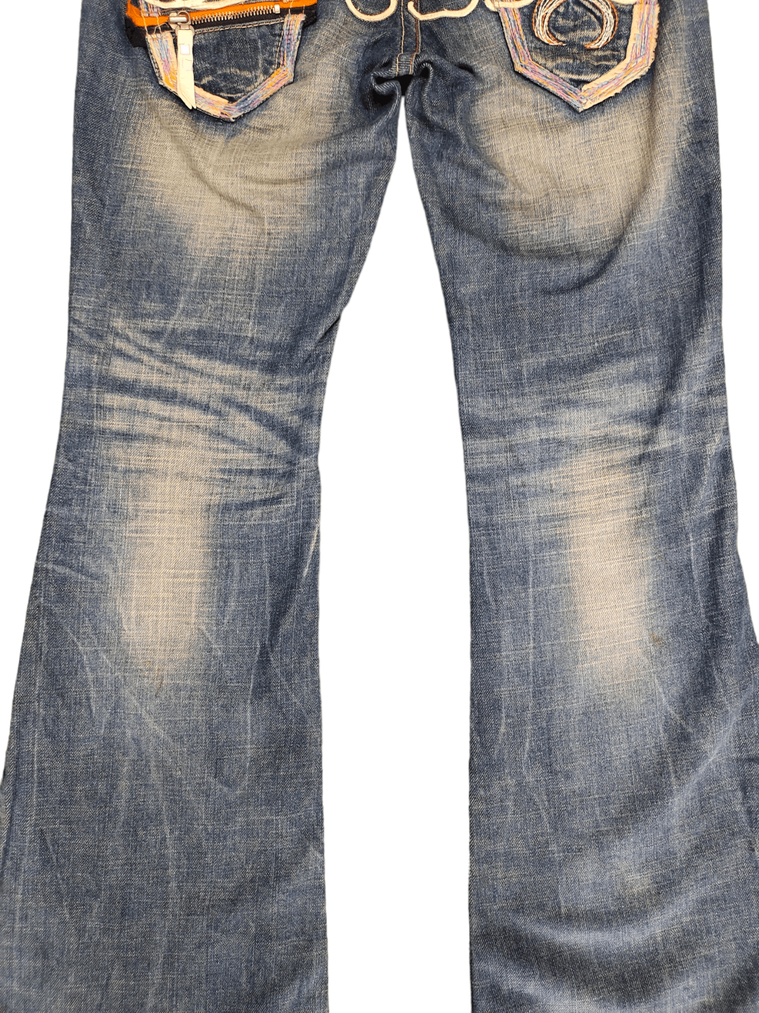 Obelisk Flare Jeans Red Pepper Boot Cut Jeans y2k Low Rise Size US 28 / EU 44 - 5 Thumbnail