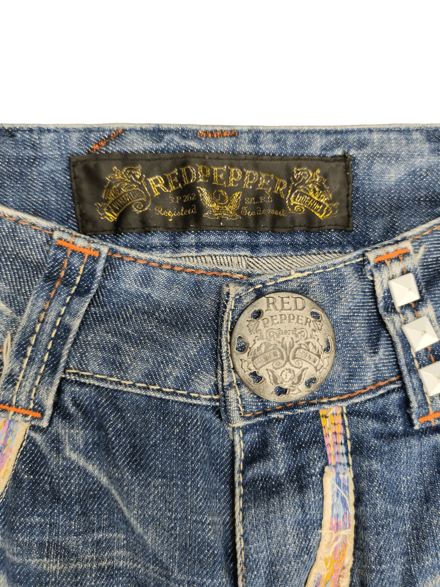 Obelisk Flare Jeans Red Pepper Boot Cut Jeans y2k Low Rise Size US 28 / EU 44 - 18 Thumbnail
