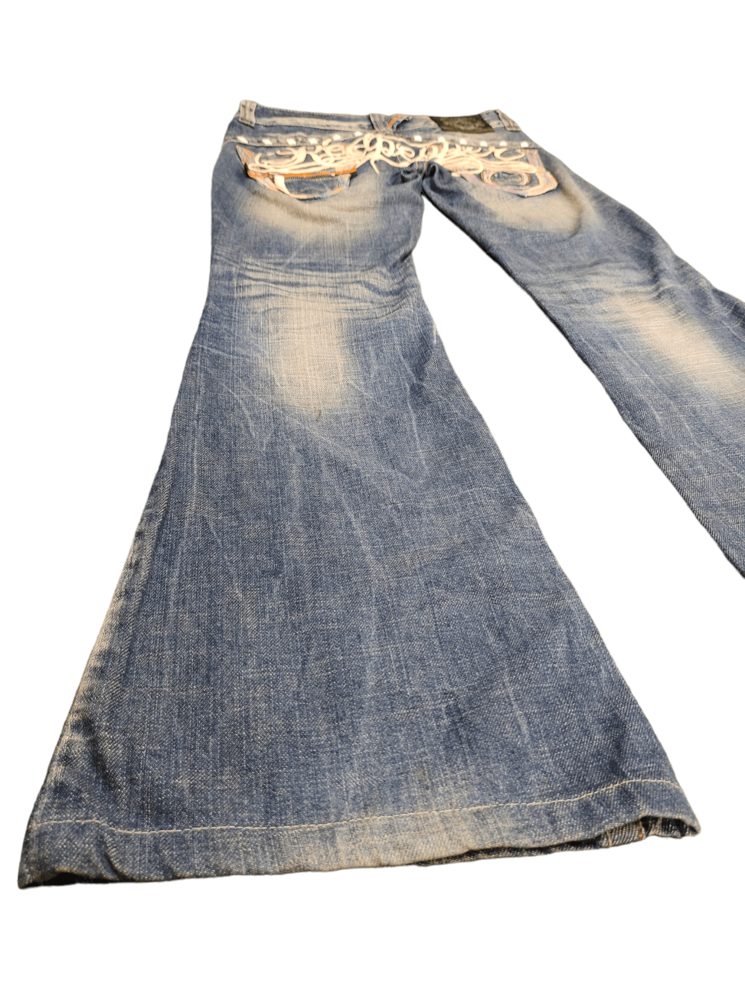 Obelisk Flare Jeans Red Pepper Boot Cut Jeans y2k Low Rise Size US 28 / EU 44 - 8 Thumbnail