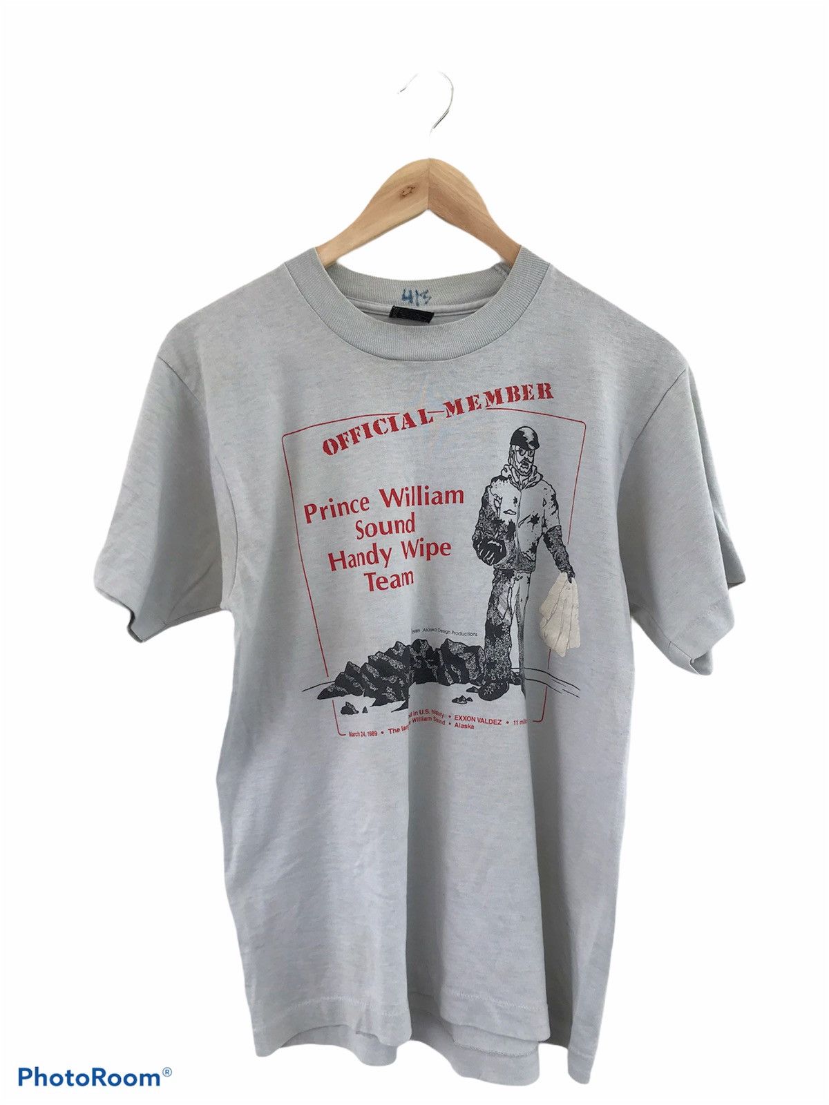 Other Vtg history of oil spill at EXXON VALDEZ 1989 Size US M / EU 48-50 / 2 - 1 Thumbnail