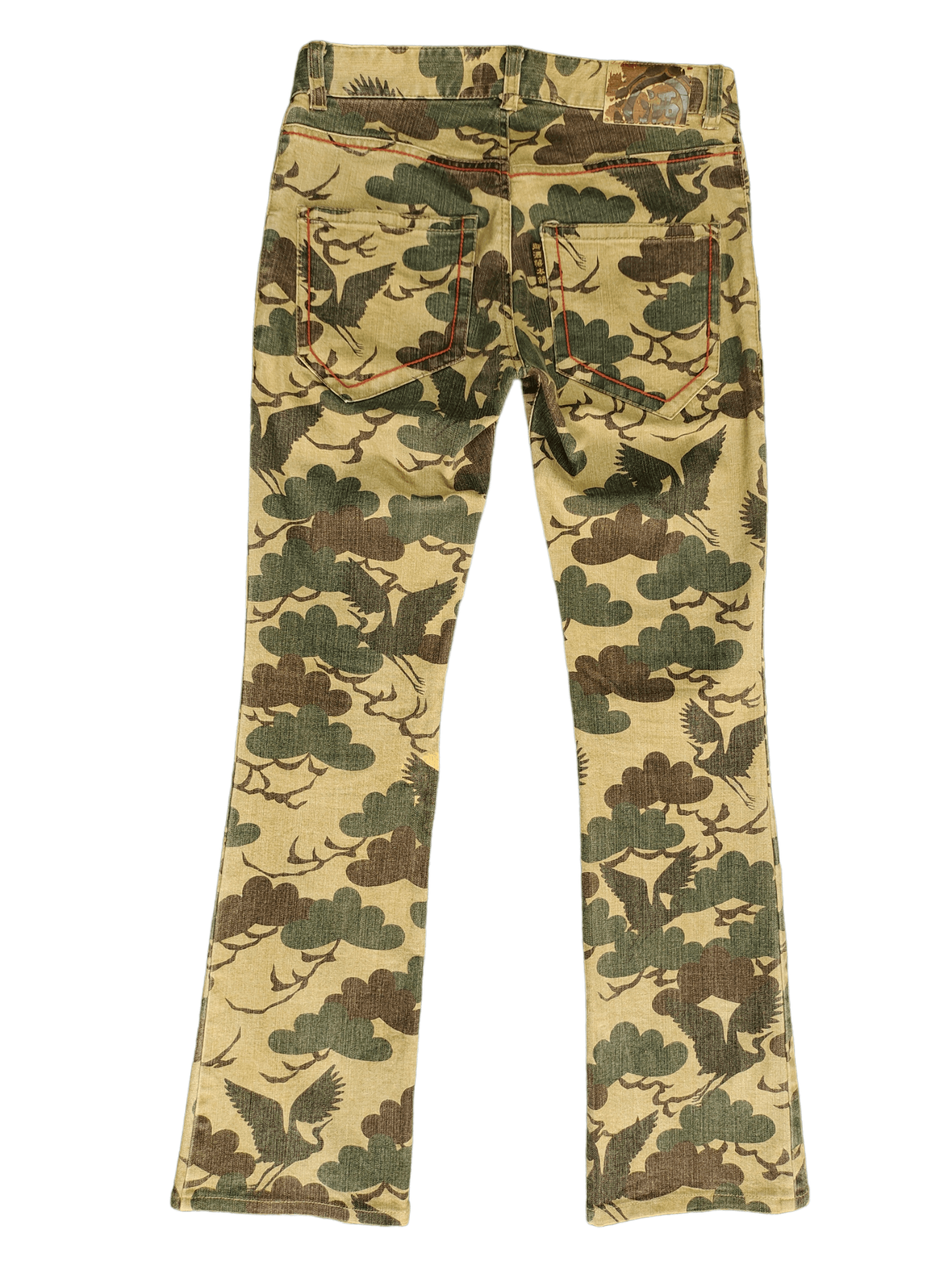 Hysteric Glamour Flare Pants Crane Bird Camo Boot Cut Pants y2k Low Rise Size US 28 / EU 44 - 9 Thumbnail