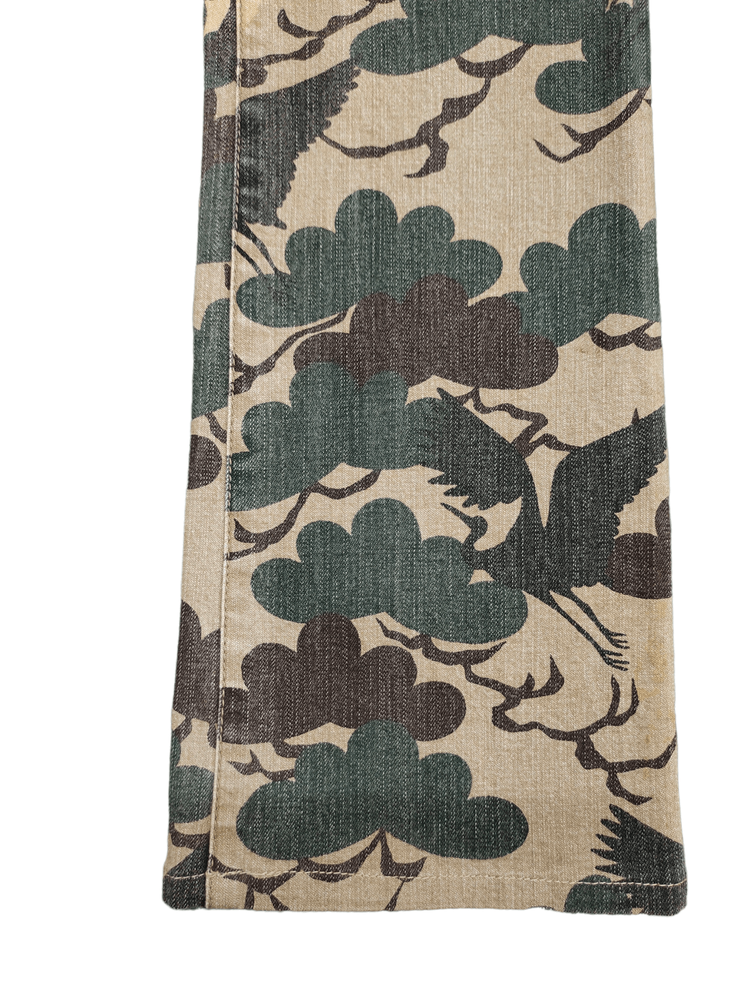 Hysteric Glamour Flare Pants Crane Bird Camo Boot Cut Pants y2k Low Rise Size US 28 / EU 44 - 6 Thumbnail