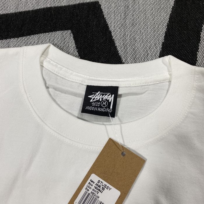 Stussy Stussy 🎱 Fallen Angel Tee White Medium | Grailed