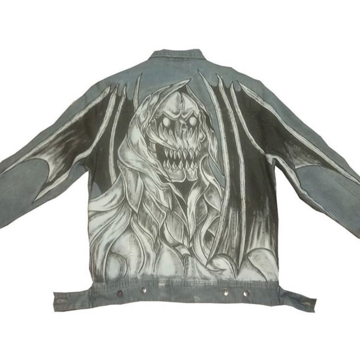 Other 🆕 MiSHaBoY HaND 🤚🏼PaiNT 🎨 DeNiM PaLLBeaRer JaCKeT🧥 Size US L / EU 52-54 / 3 - 4 Thumbnail