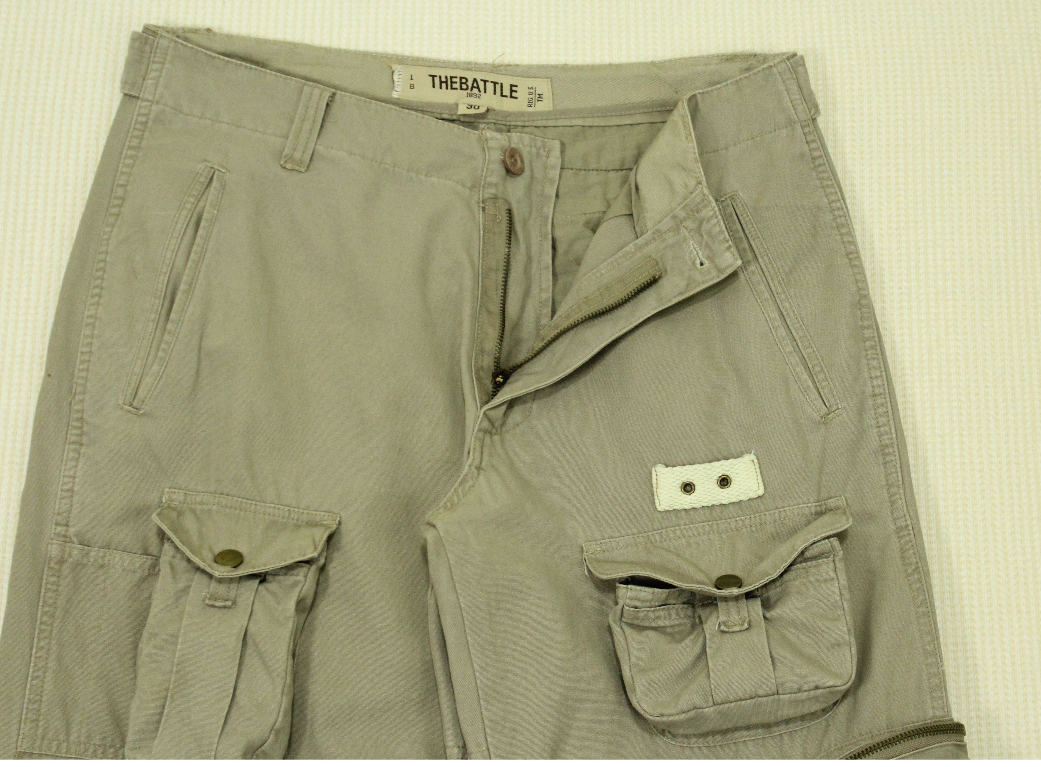 Japanese Brand Style Pockets THE BATTLE Pants Cargos Utility Skater Raver Size US 40 / EU 56 - 7 Thumbnail