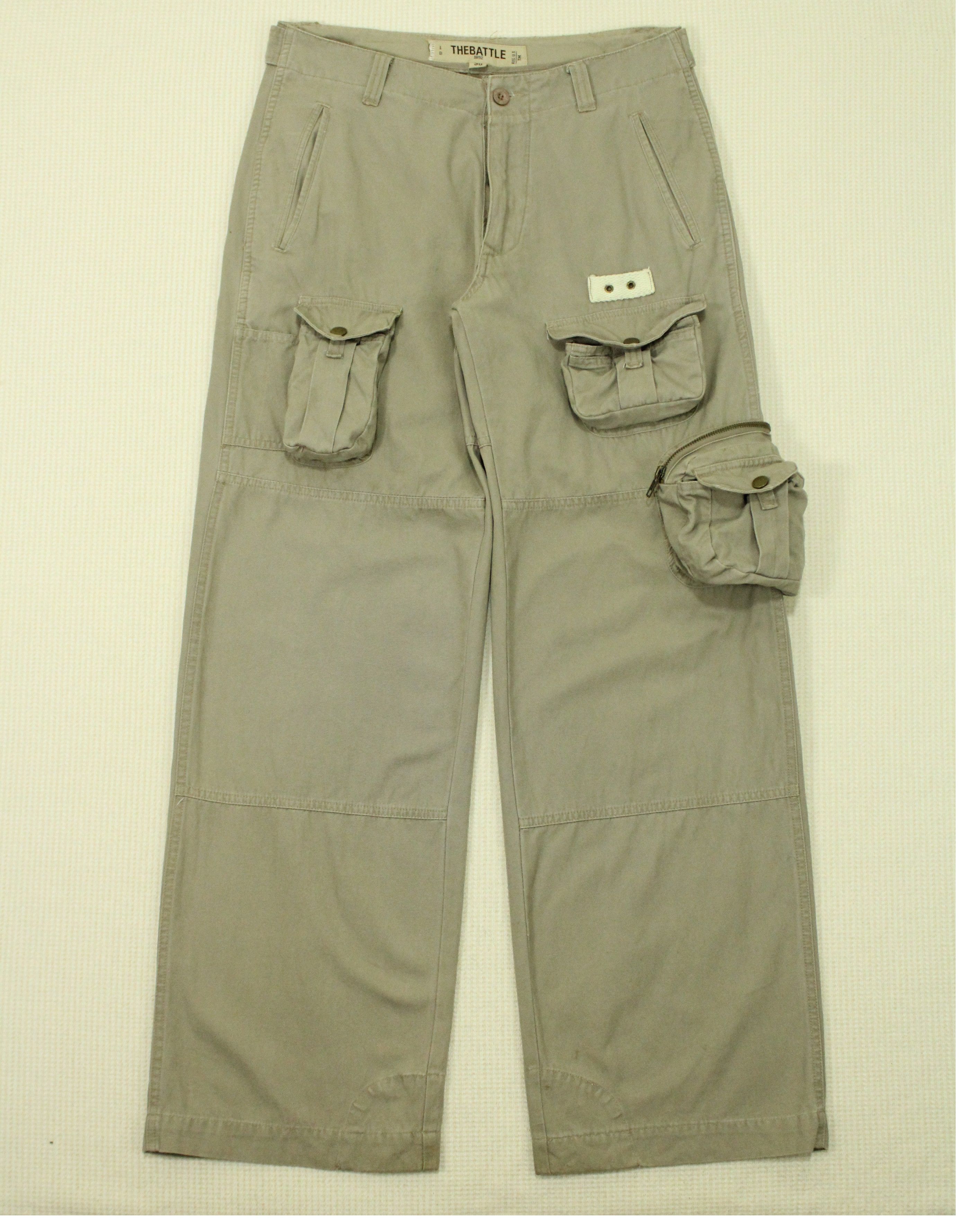 Japanese Brand Style Pockets THE BATTLE Pants Cargos Utility Skater Raver Size US 40 / EU 56 - 1 Thumbnail