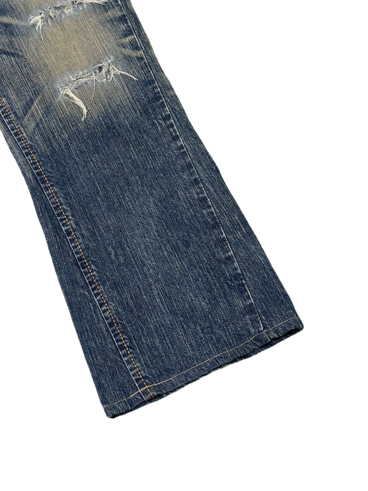 Edwin Flare Jeans Edwin Native Distress Acid Wash Boot Cut 5🟦5 Size US 32 / EU 48 - 13 Thumbnail