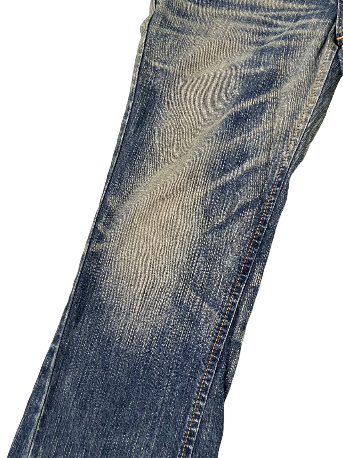 Edwin Flare Jeans Edwin Native Distress Acid Wash Boot Cut 5🟦5 Size US 32 / EU 48 - 15 Thumbnail