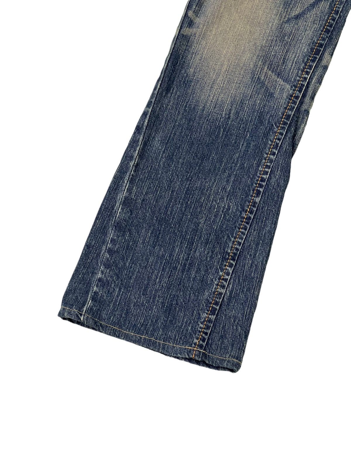 Edwin Flare Jeans Edwin Native Distress Acid Wash Boot Cut 5🟦5 Size US 32 / EU 48 - 14 Thumbnail