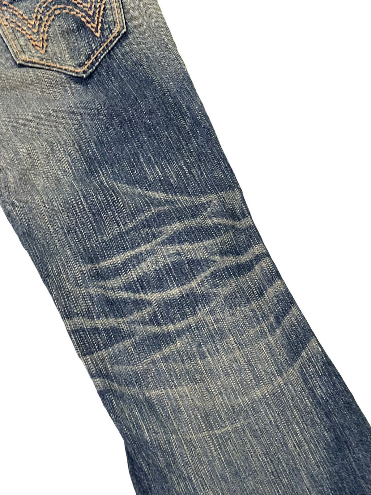 Edwin Flare Jeans Edwin Native Distress Acid Wash Boot Cut 5🟦5 Size US 32 / EU 48 - 7 Thumbnail