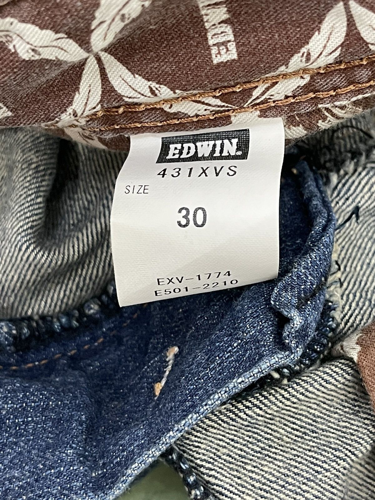 Edwin Flare Jeans Edwin Native Distress Acid Wash Boot Cut 5🟦5 Size US 32 / EU 48 - 21 Thumbnail