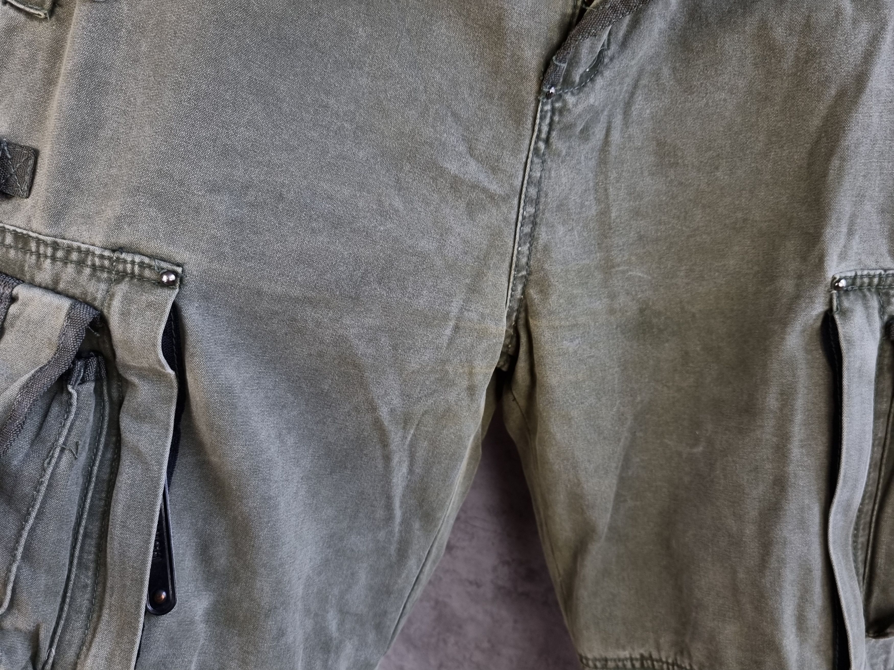 Japanese Brand × Vintage Unique Iconic TOUGH jeans Parachute multi pocket cargo pants Size US 32 / EU 48 - 17 Thumbnail