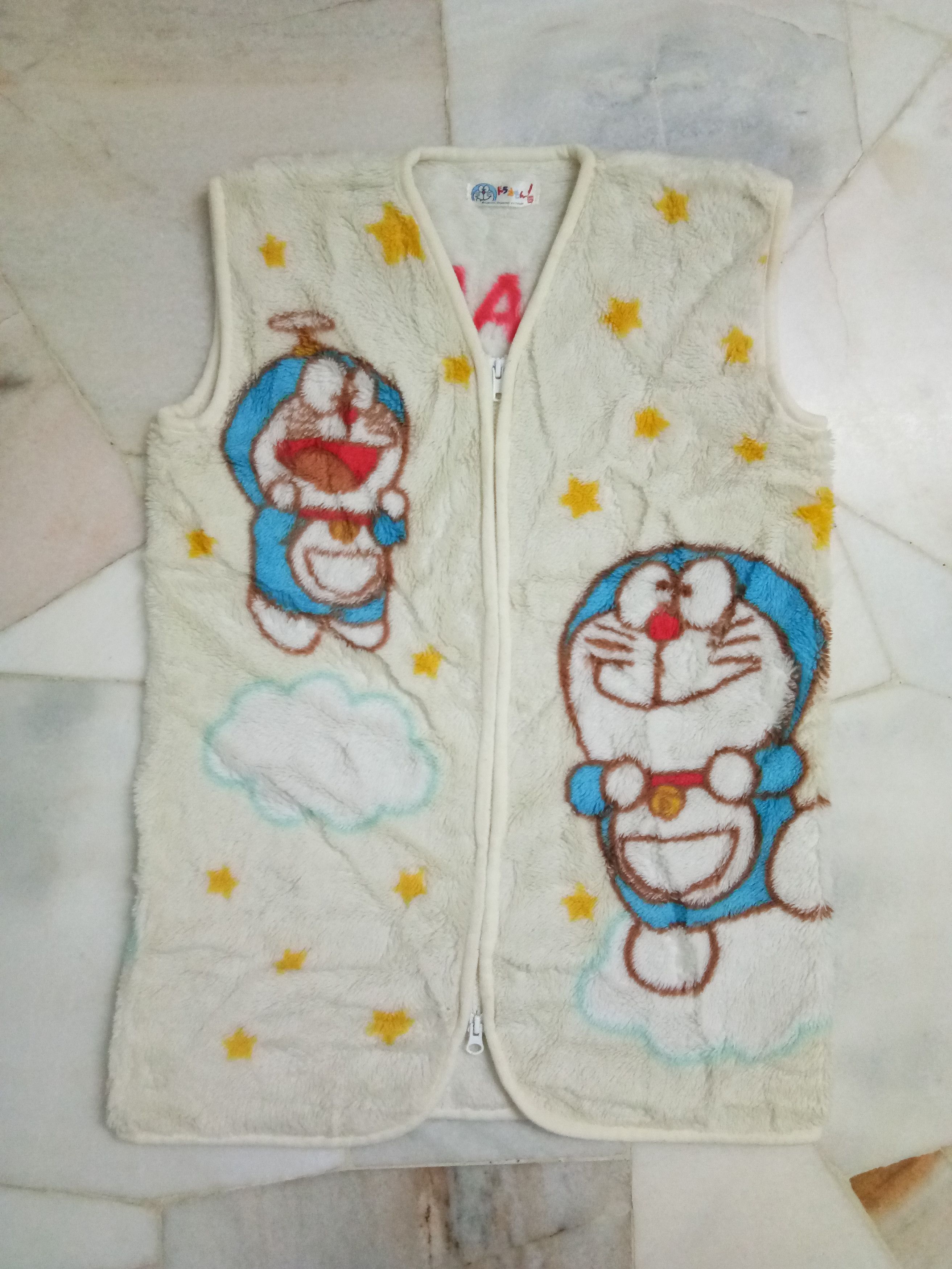Anime Vintage Doraemon fleece winter sweaters sleeveless jacket Size M / US 6-8 / IT 42-44 - 1 Thumbnail