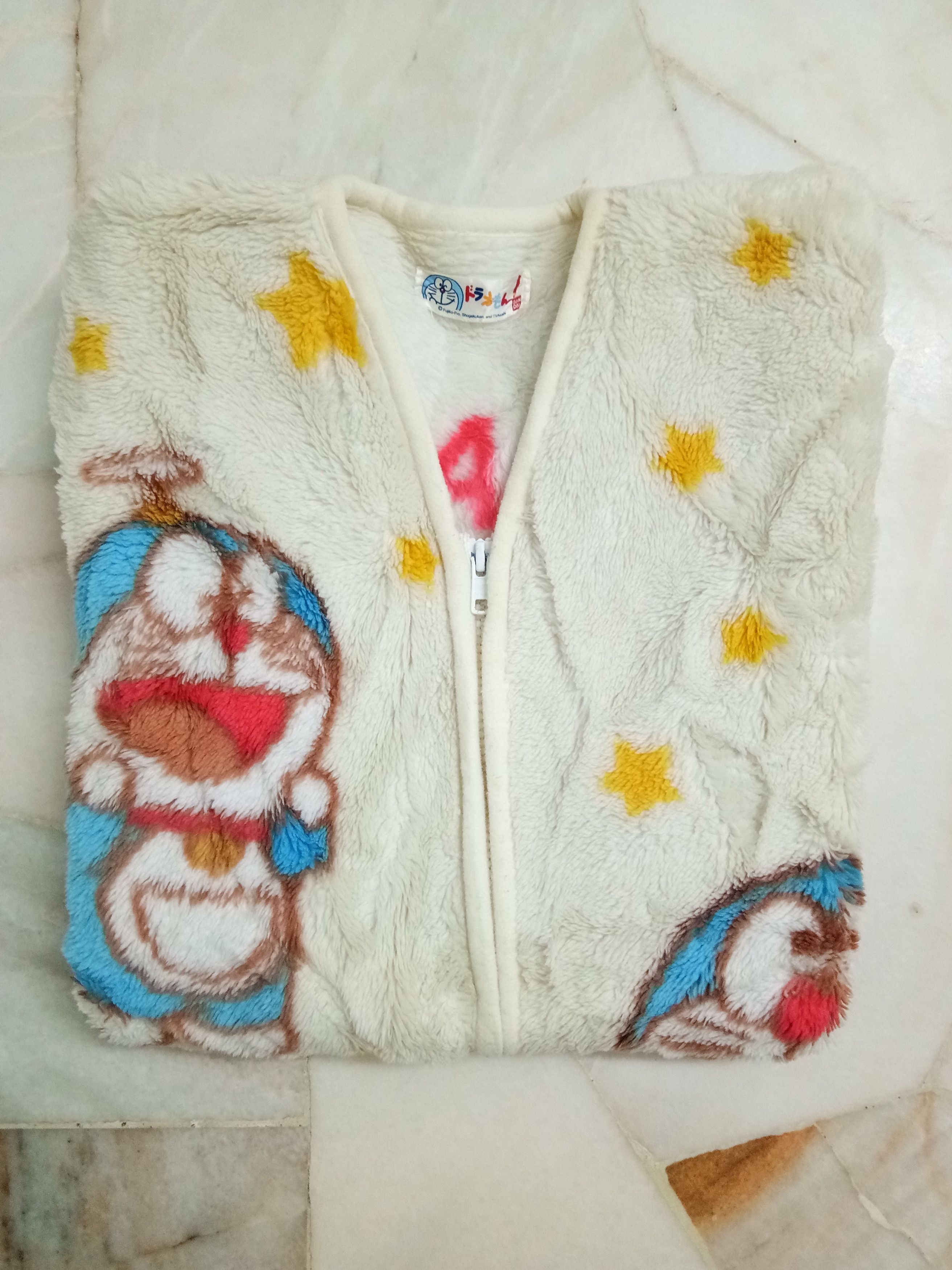 Anime Vintage Doraemon fleece winter sweaters sleeveless jacket Size M / US 6-8 / IT 42-44 - 11 Thumbnail