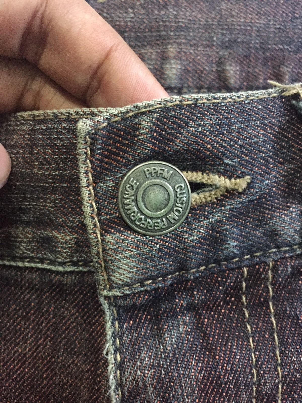 (+)PEOPLE × Japanese Brand × PPFM 🔥LAST DROP🔥PPFM Jeans - Yellow Riot Size US 31 - 13 Thumbnail
