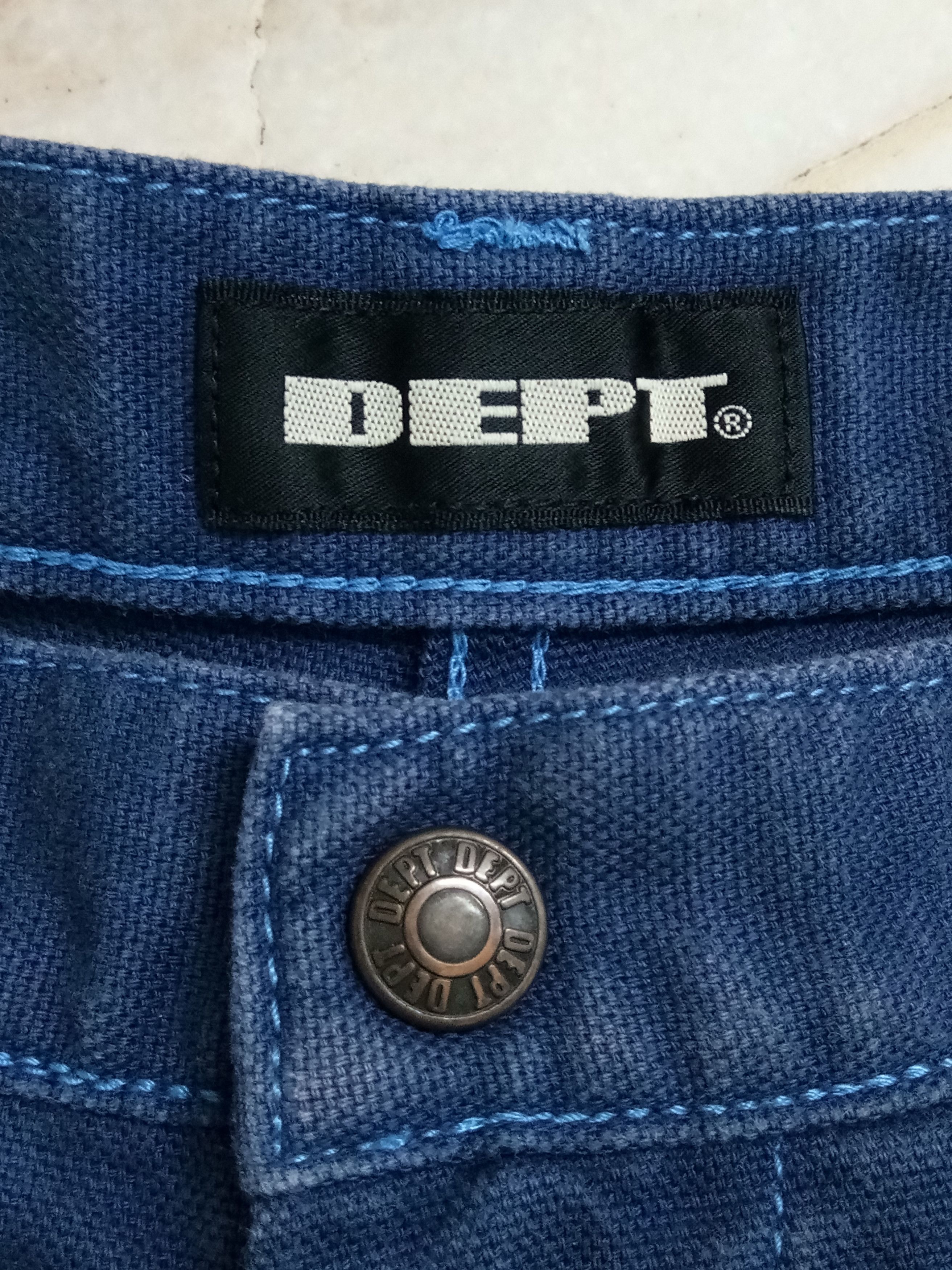 Japanese Brand Double knee denim pants by DEPT. Japan Size US 31 - 3 Thumbnail