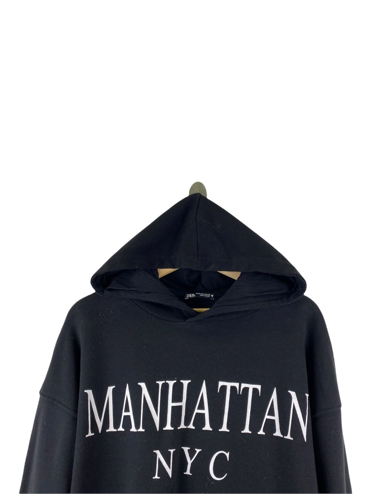 Zara ZARA MANHATTAN NYC CROP HOODIE Size US L / EU 52-54 / 3 - 3 Thumbnail