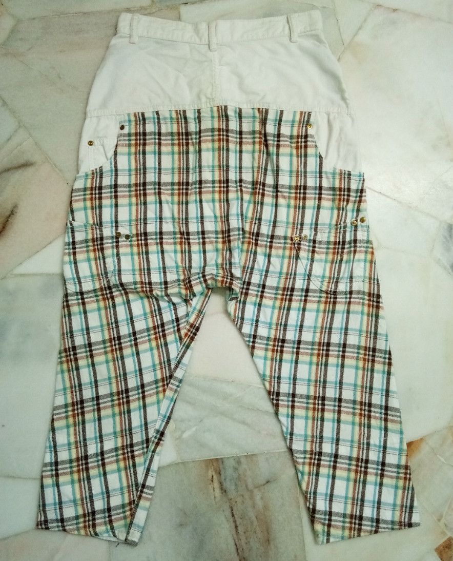 mercibeaucoup Mercibeaucoup rainbow plaid cropped unisex pants Size 31" - 2 Thumbnail