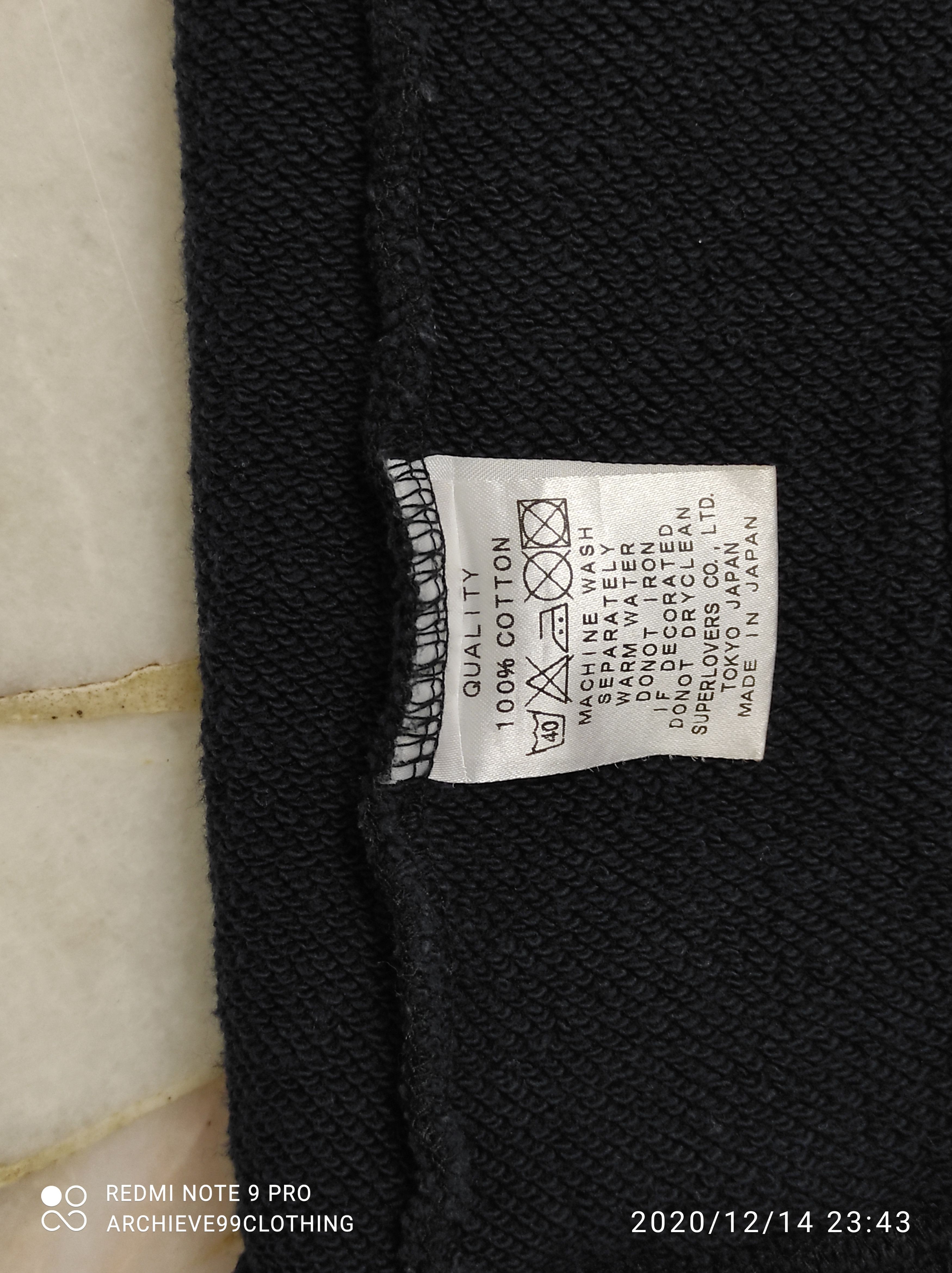 Japanese Brand SUPER LOVERS LONDON TOKYO SINCE 1988 Raglan Sweat HOODIES Size US M / EU 48-50 / 2 - 4 Thumbnail