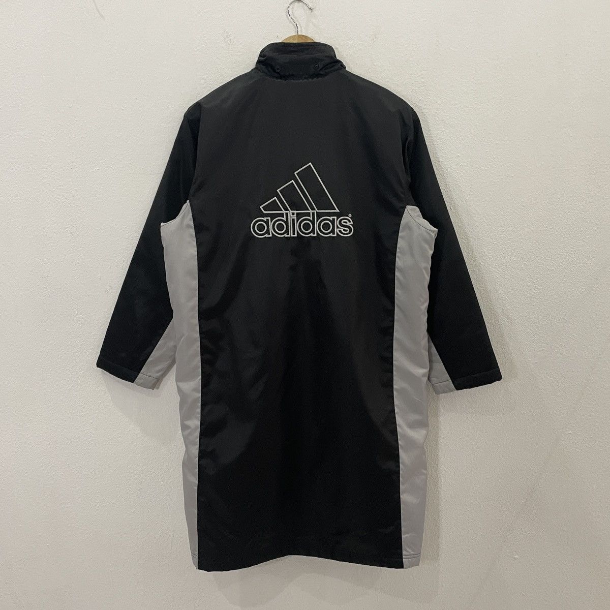 Adidas Vintage Adidas Big Logo Long Jacket Size US L / EU 52-54 / 3 - 1 Thumbnail