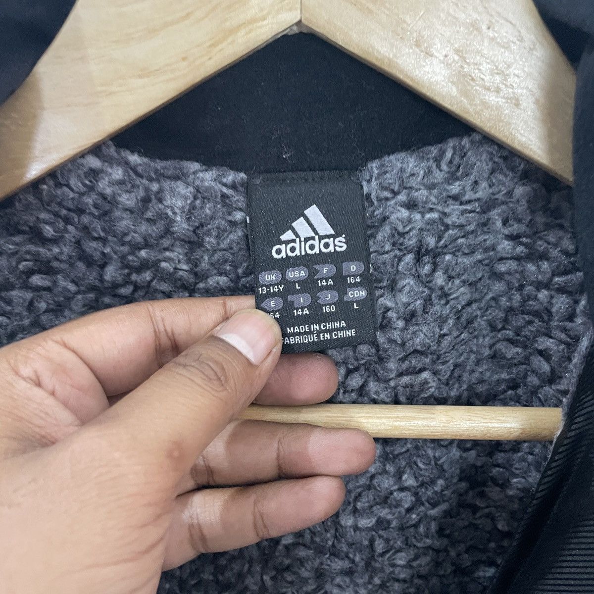 Adidas Vintage Adidas Big Logo Long Jacket Size US L / EU 52-54 / 3 - 5 Thumbnail