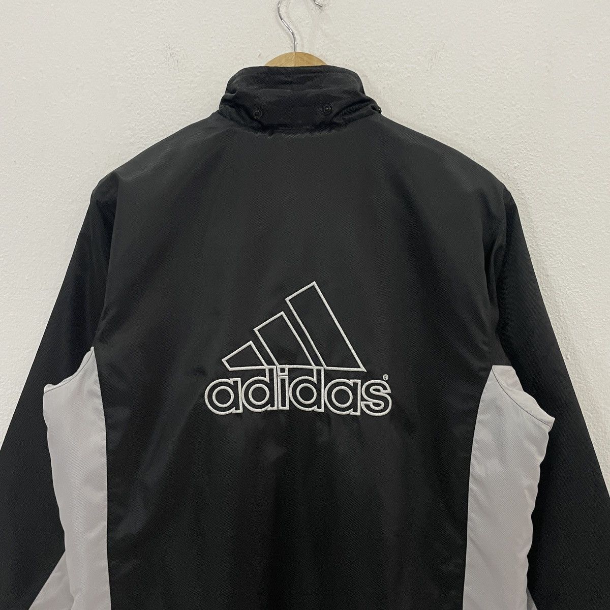 Adidas Vintage Adidas Big Logo Long Jacket Size US L / EU 52-54 / 3 - 4 Thumbnail