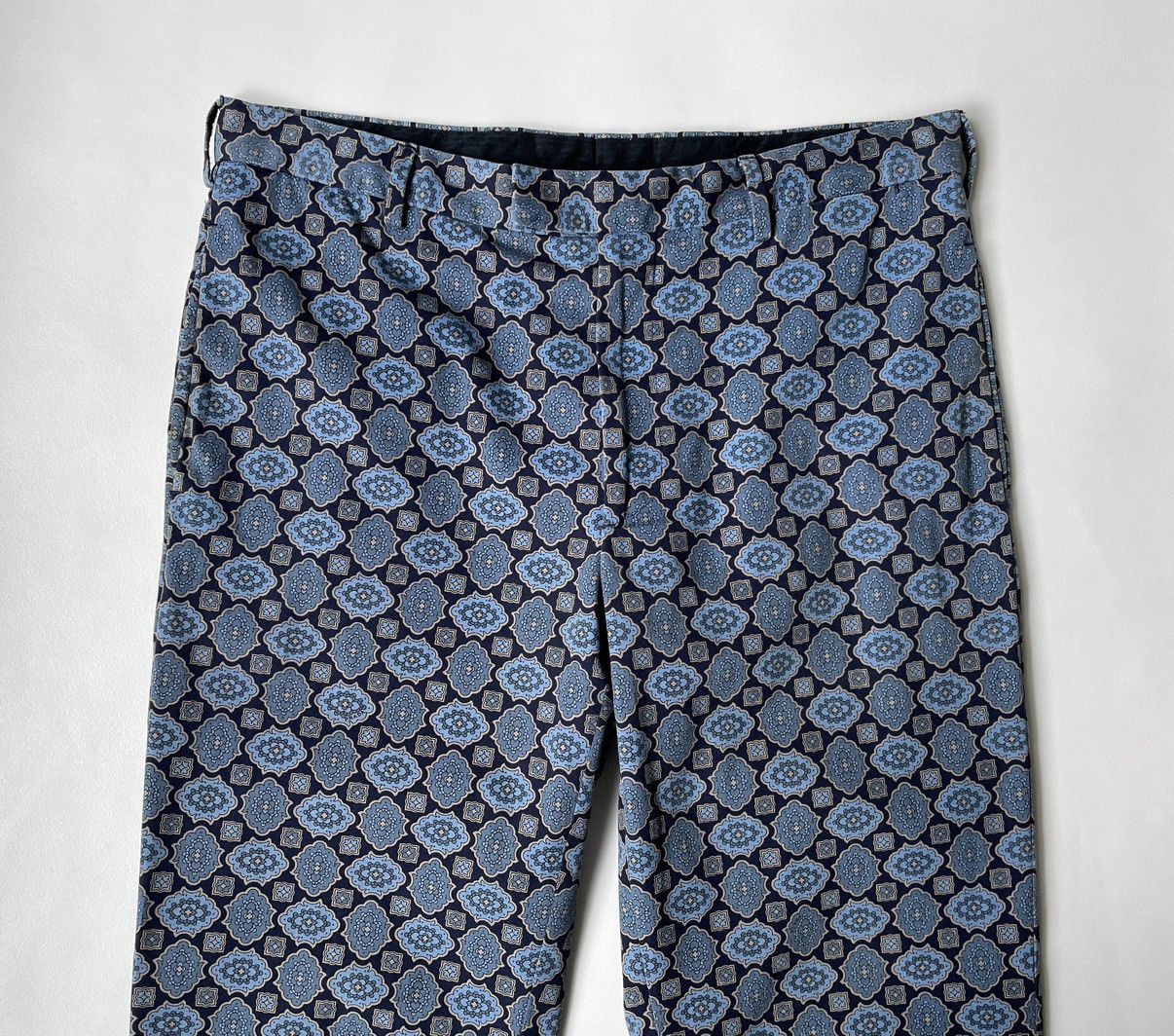 Prada S/S 02 Medallion Print Flared Leg Trousers Size US 32 / EU 48 - 3 Thumbnail